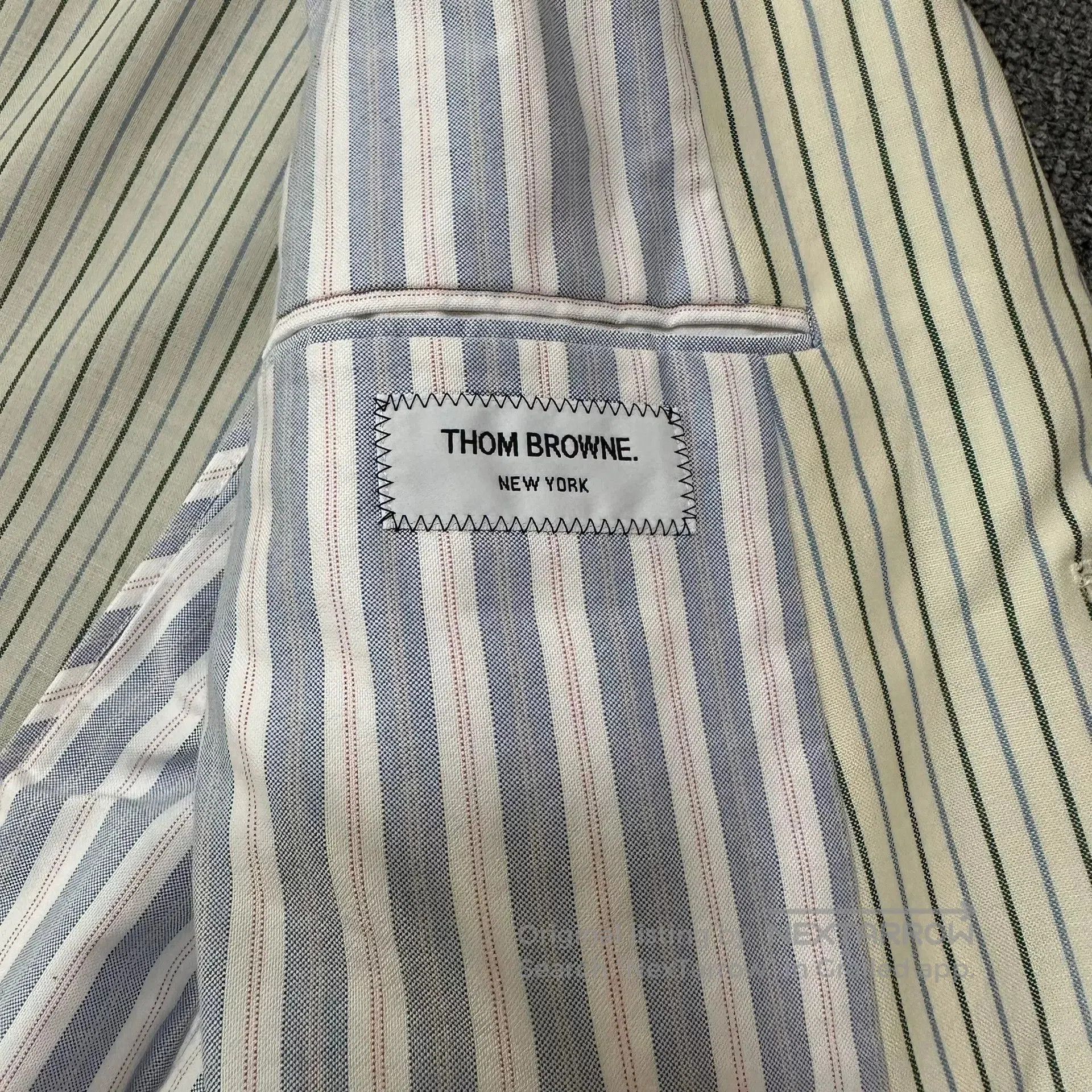 Thom Browne Thom Browne White Striped Suit. Size US L / EU 52-54 / 3 - 8 Thumbnail
