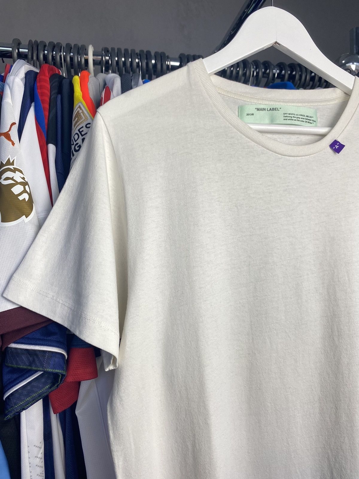 Off-White Off White Medium Spell Out White Tee Virgil Abloh Size US M / EU 48-50 / 2 - 3 Thumbnail
