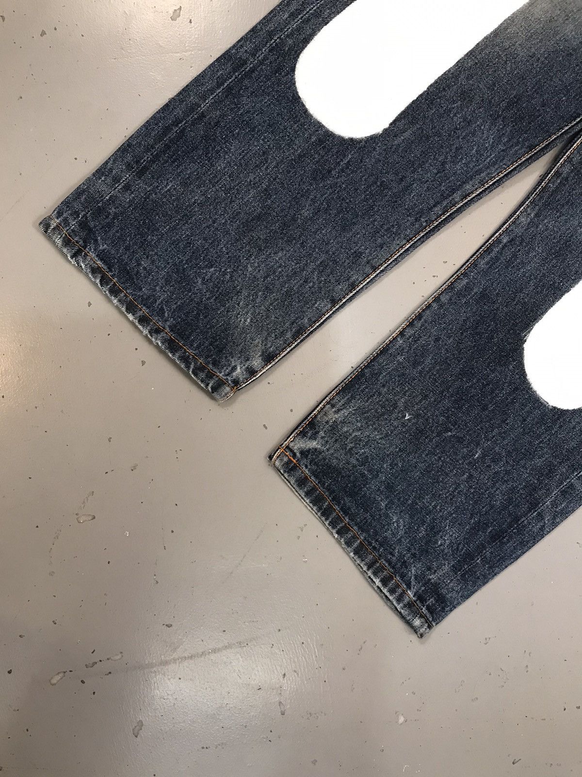 Japanese Brand × Vintage Vintage Evisu inspired red crazy embroidered diecock denim Size US 32 / EU 48 - 5 Thumbnail
