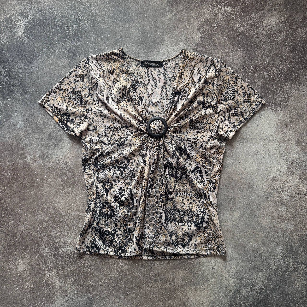 Hysteric Glamour Snake Skin Print Vintage Y2K Super Sexy Blouse Size L / US 10 / IT 46 - 1 Thumbnail