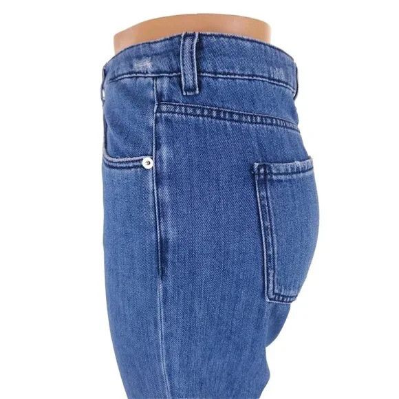 Love Moschino Love Moschino Heart Patch High Rise Straight Jeans 26 Blue Size 28" / US 6 / IT 42 - 10 Thumbnail