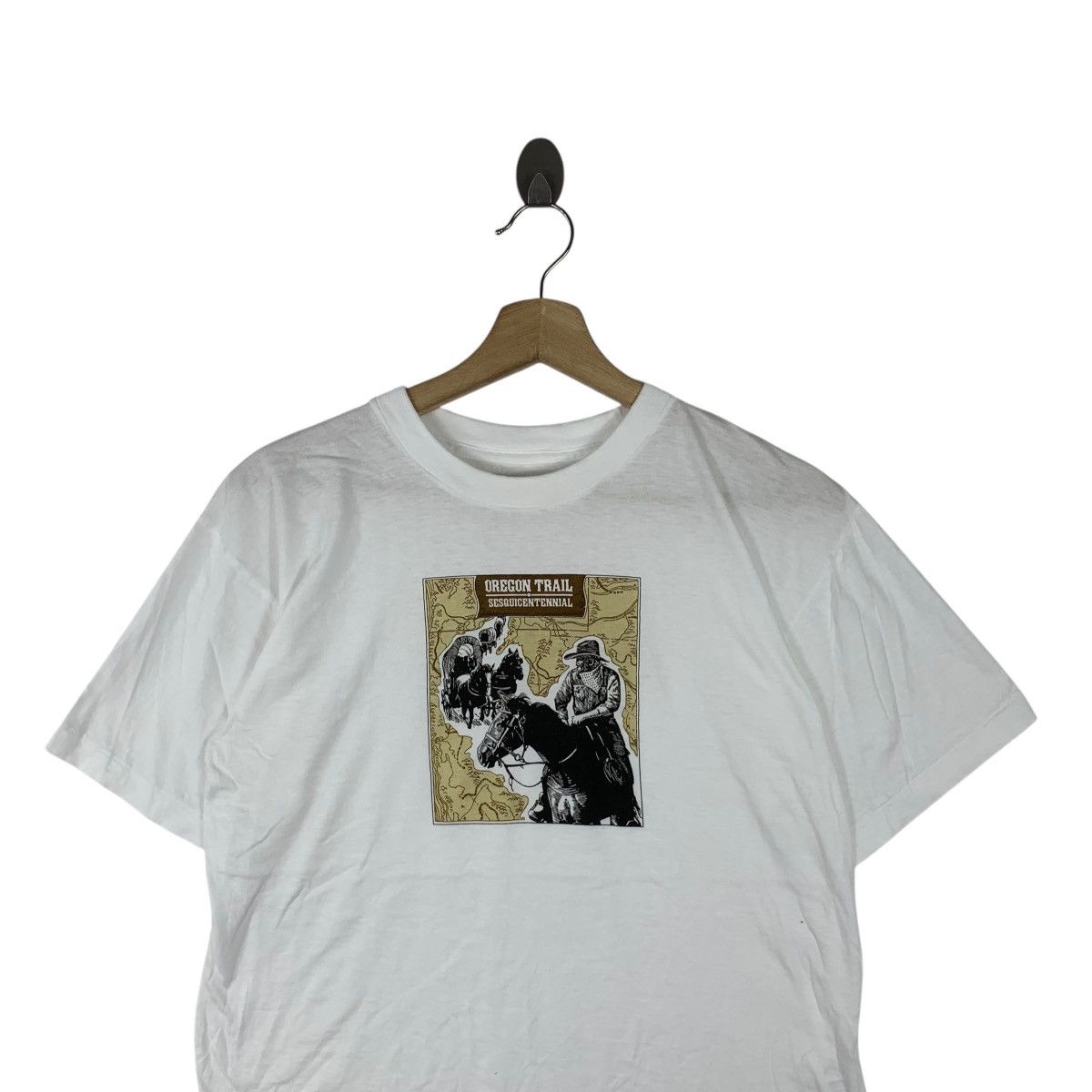 Vintage Vintage OREGON TRAIL SESQUICENTENNIAL Tee Shirt Top Size US S / EU 44-46 / 1 - 2 Thumbnail