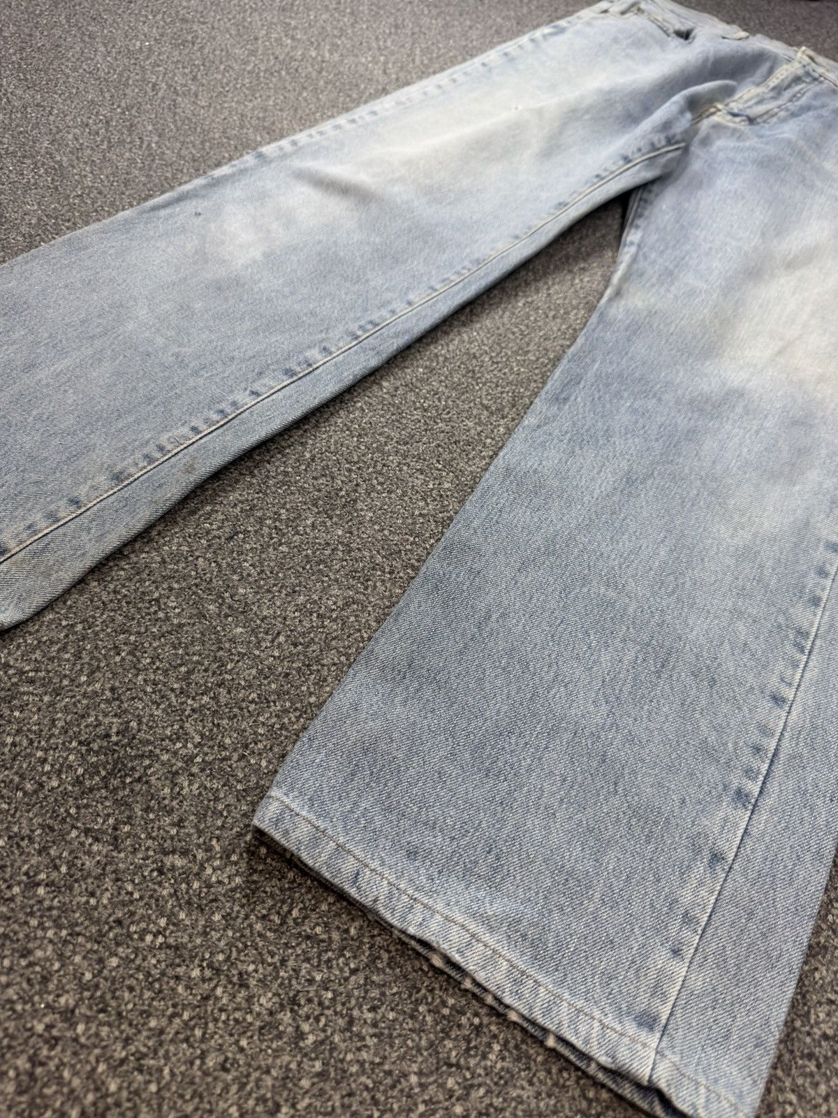 Fashion Victim Vintage Light Washed Natural Aging Faded Japanese Denim Size US 34 / EU 50 - 6 Thumbnail