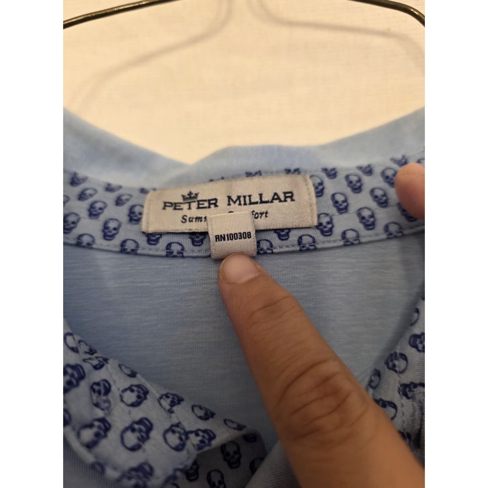 Peter Millar VINTAGE Peter Millar Polo Shirt Mens M Blue Summer Comfort Golf Skull Northwood Club Size US M / EU 48-50 / 2 - 3 Thumbnail