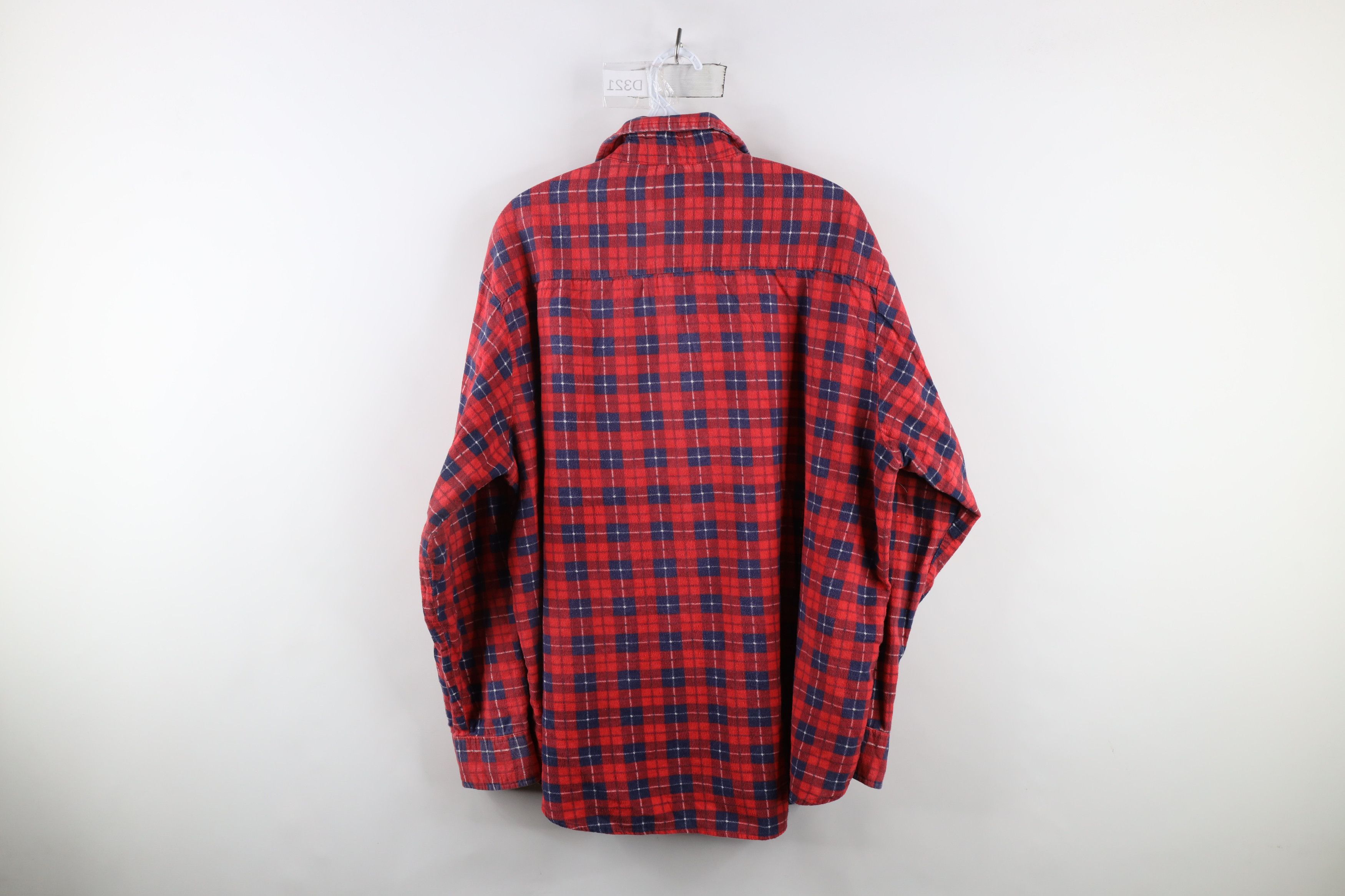 Vintage Vintage 70s Streetwear Flannel Collared Button Shirt Plaid Size US XL / EU 56 / 4 - 9 Thumbnail