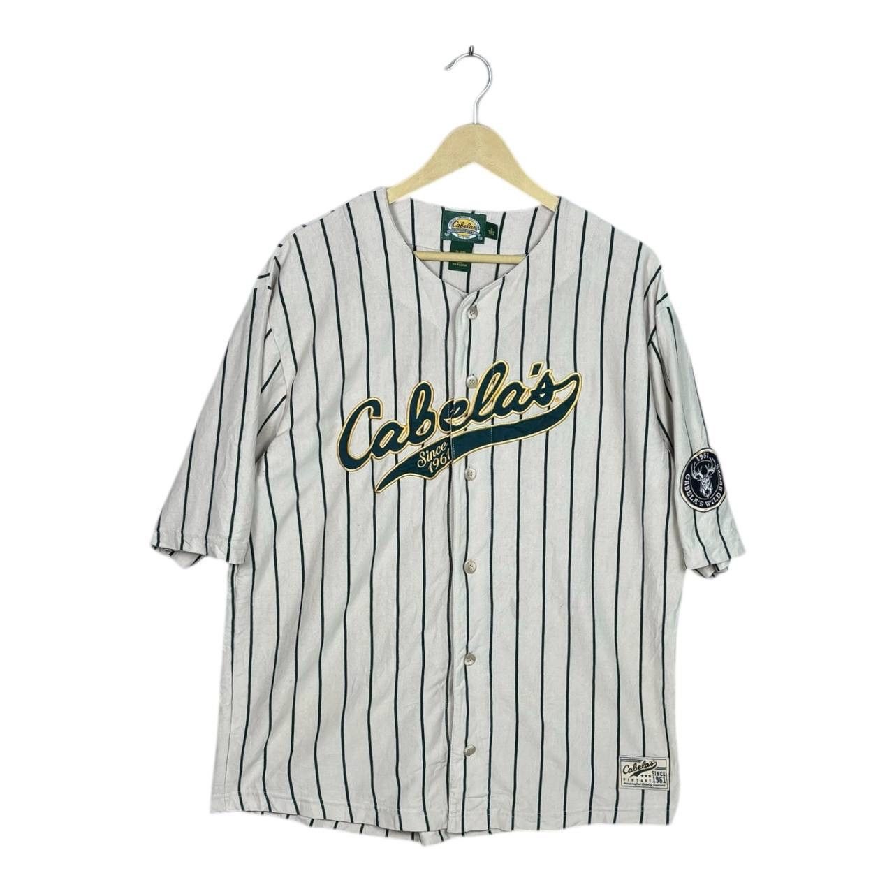 Other Vintage Cabela’s Pinstripe Baseball Jersey Size L Vtg 61 Size US L / EU 52-54 / 3 - 1 Thumbnail
