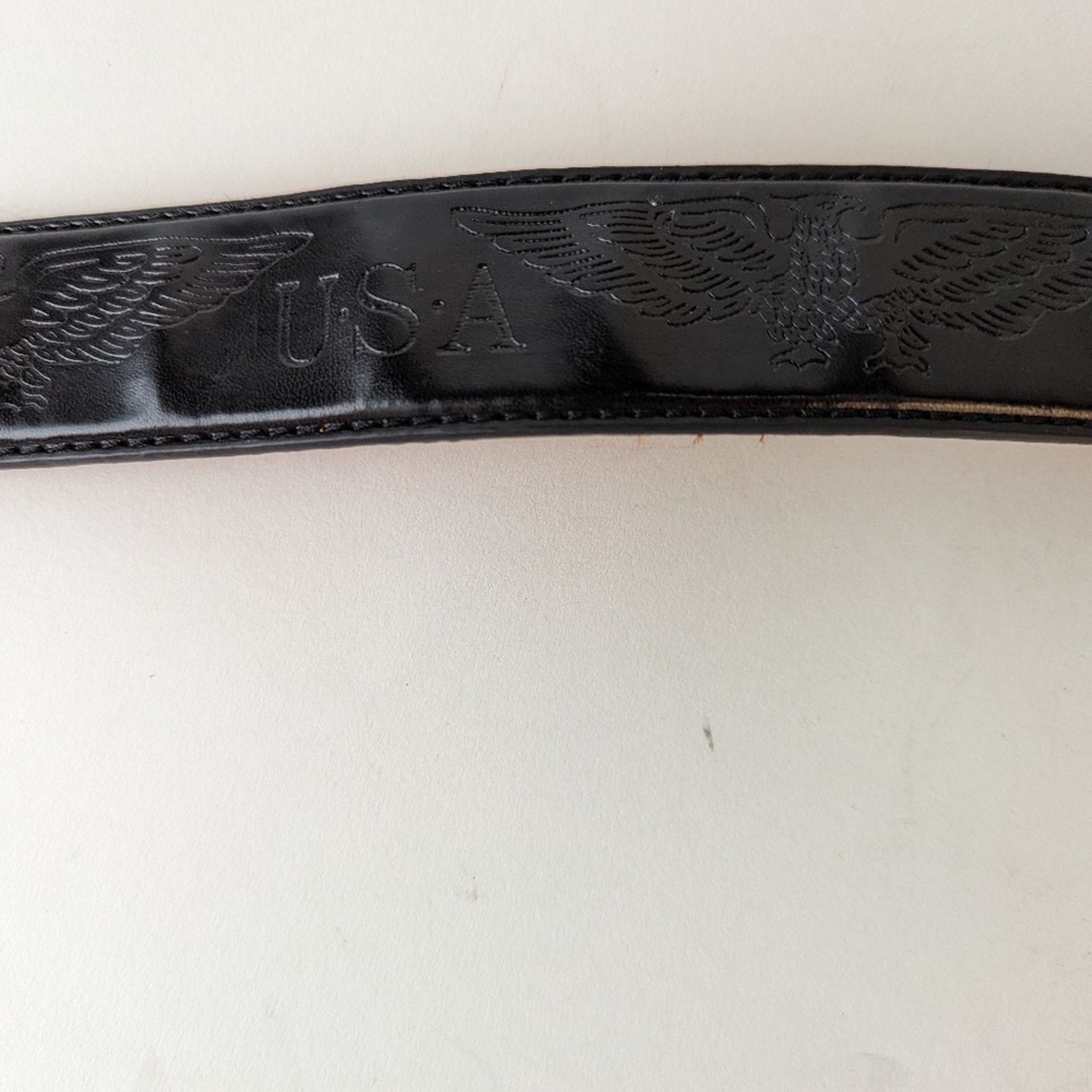 Vintage Vintage USA Eagle Leather Belt / Large Size 38 - 3 Thumbnail