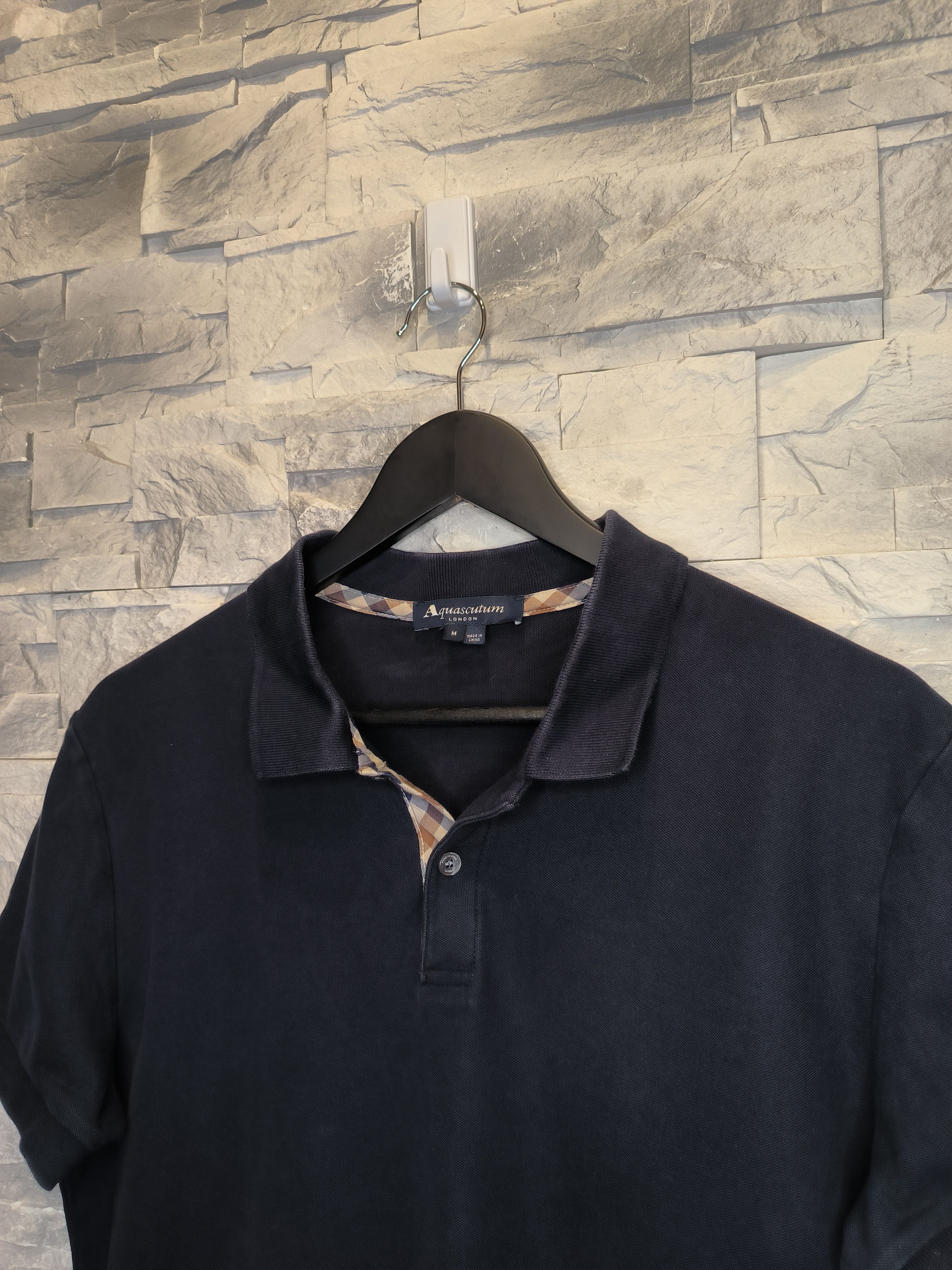 Aquascutum Aquascutum Polo Shirt Navy Size US M / EU 48-50 / 2 - 2 Thumbnail