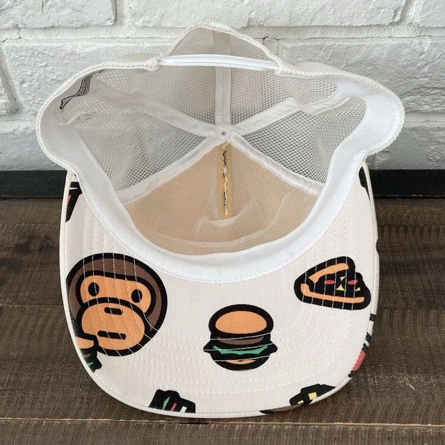 Bape 🔥Vintage🔥 BAPE MILO LOGO trucker hat cap a bathing ape NIGO Size ONE SIZE - 6 Thumbnail