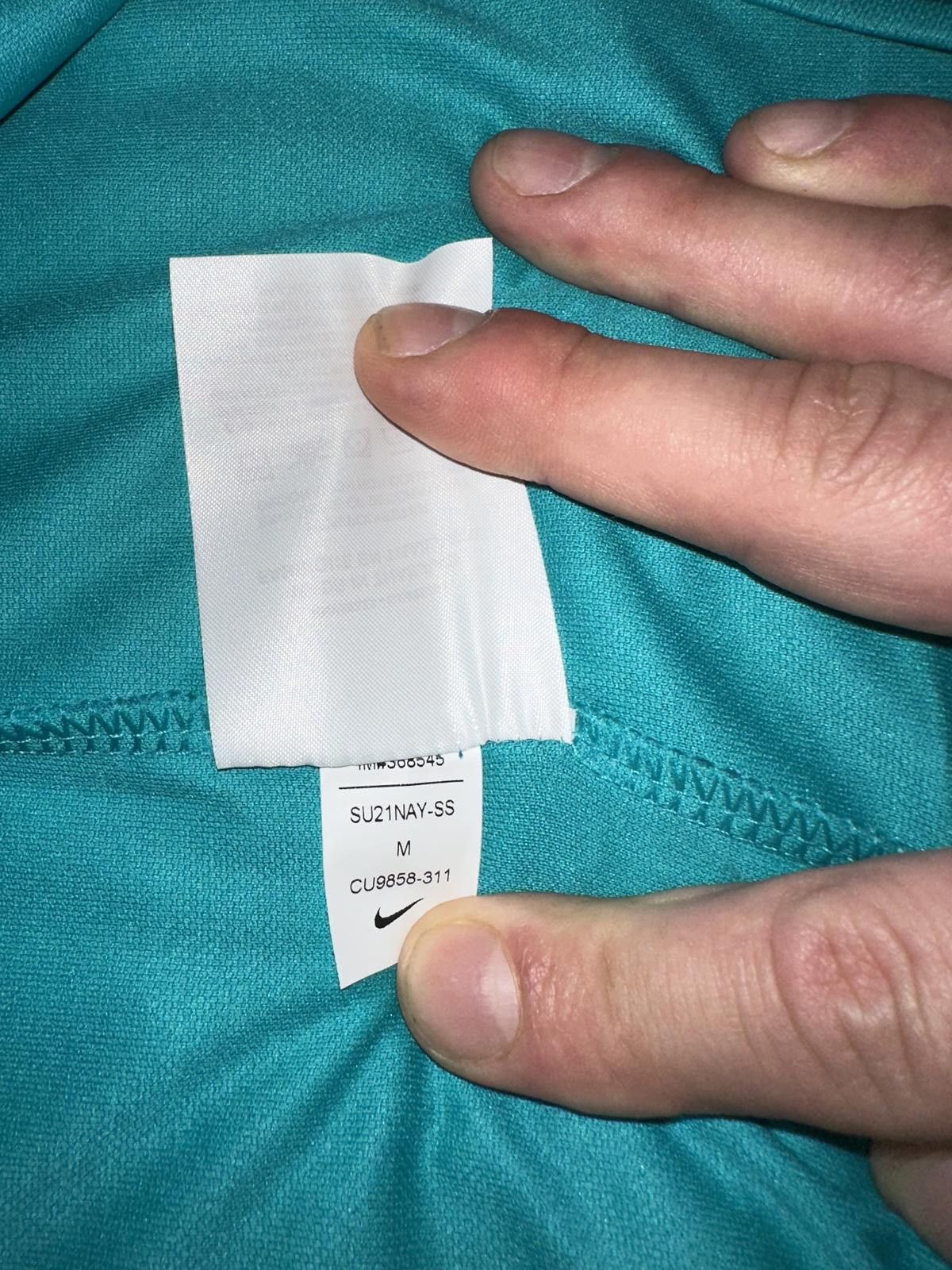 Nike Nike Men's Dry Essential Teal Stripe Golf Polo Shirt Sample Size US M / EU 48-50 / 2 - 5 Thumbnail