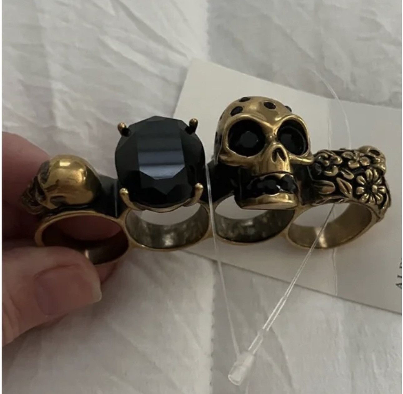 Alexander McQueen Alexander McQueen knuckle ring Size ONE SIZE - 9 Thumbnail