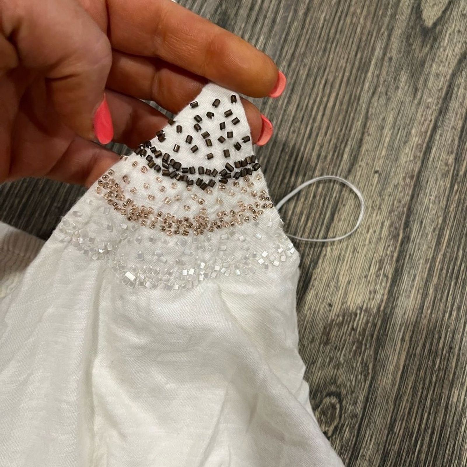 American Eagle Outfitters American Eagle Outfitter Dress Beaded Spaghetti Strap Size M / US 6-8 / IT 42-44 - 5 Thumbnail
