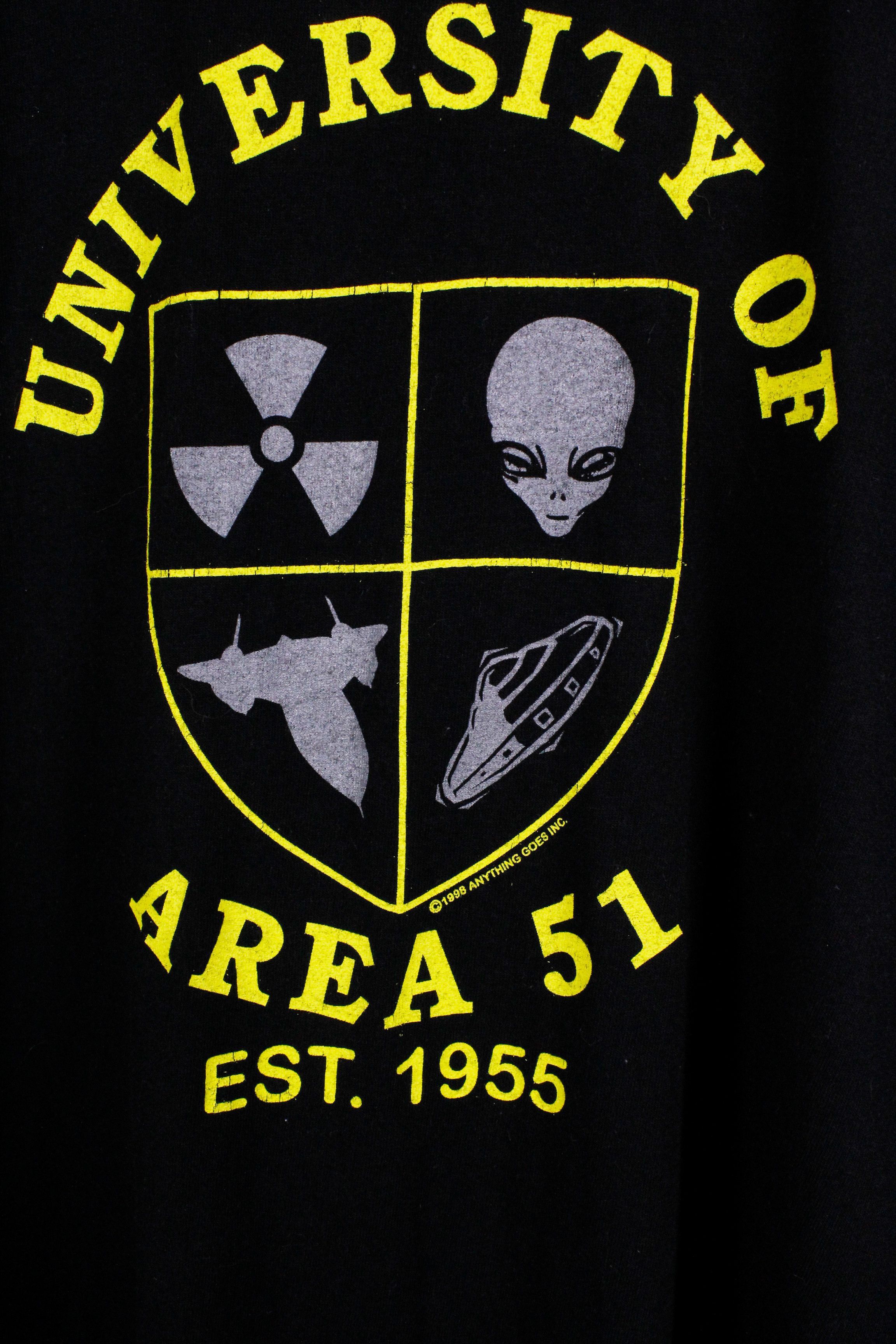 Alien Workshop Vintage 1998 University of Area 51 Graphic Tee T-shirt 90s Size US L / EU 52-54 / 3 - 3 Thumbnail
