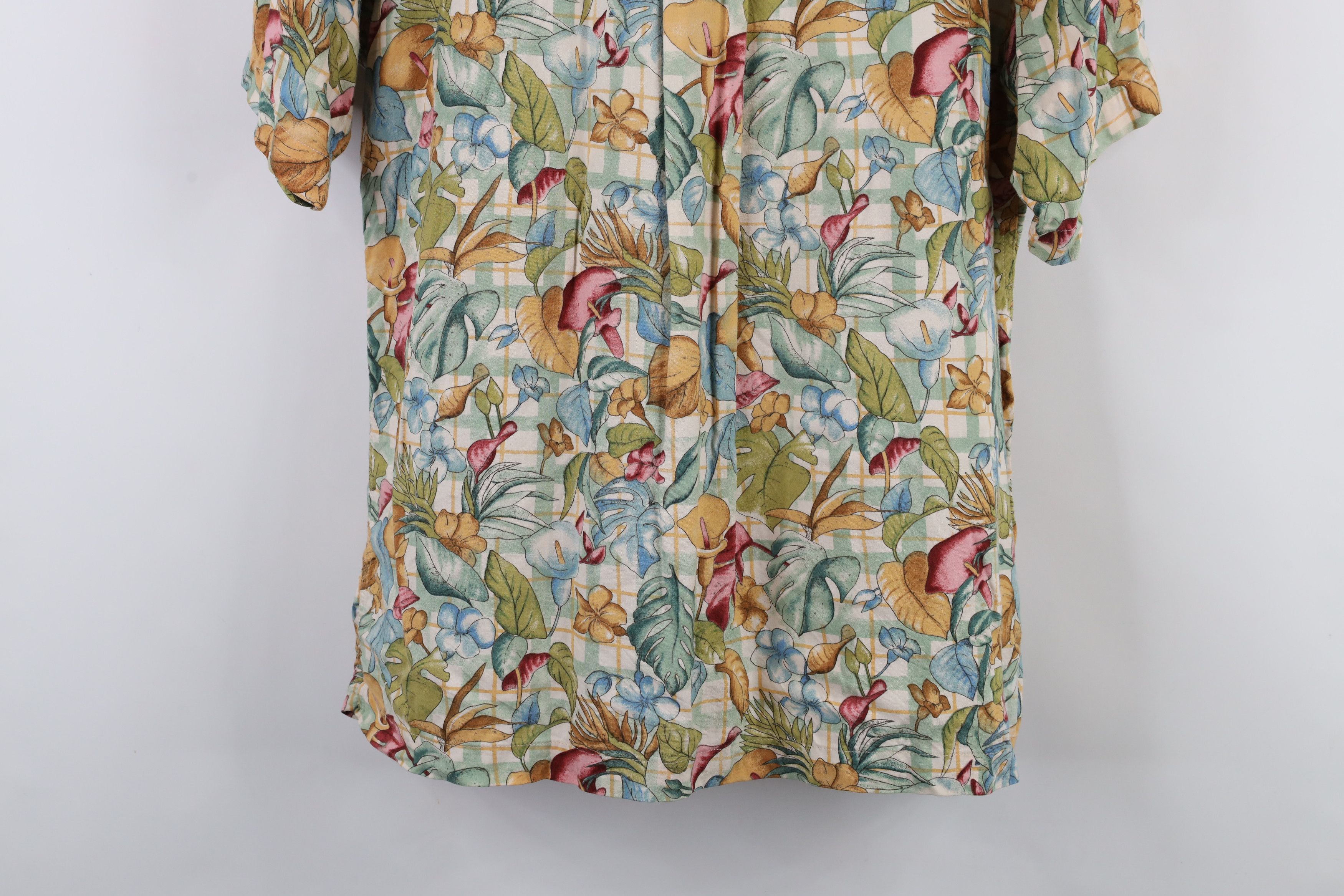 Vintage Vintage 90s Streetwear Flower All Over Print Button Shirt Size US XL / EU 56 / 4 - 10 Thumbnail
