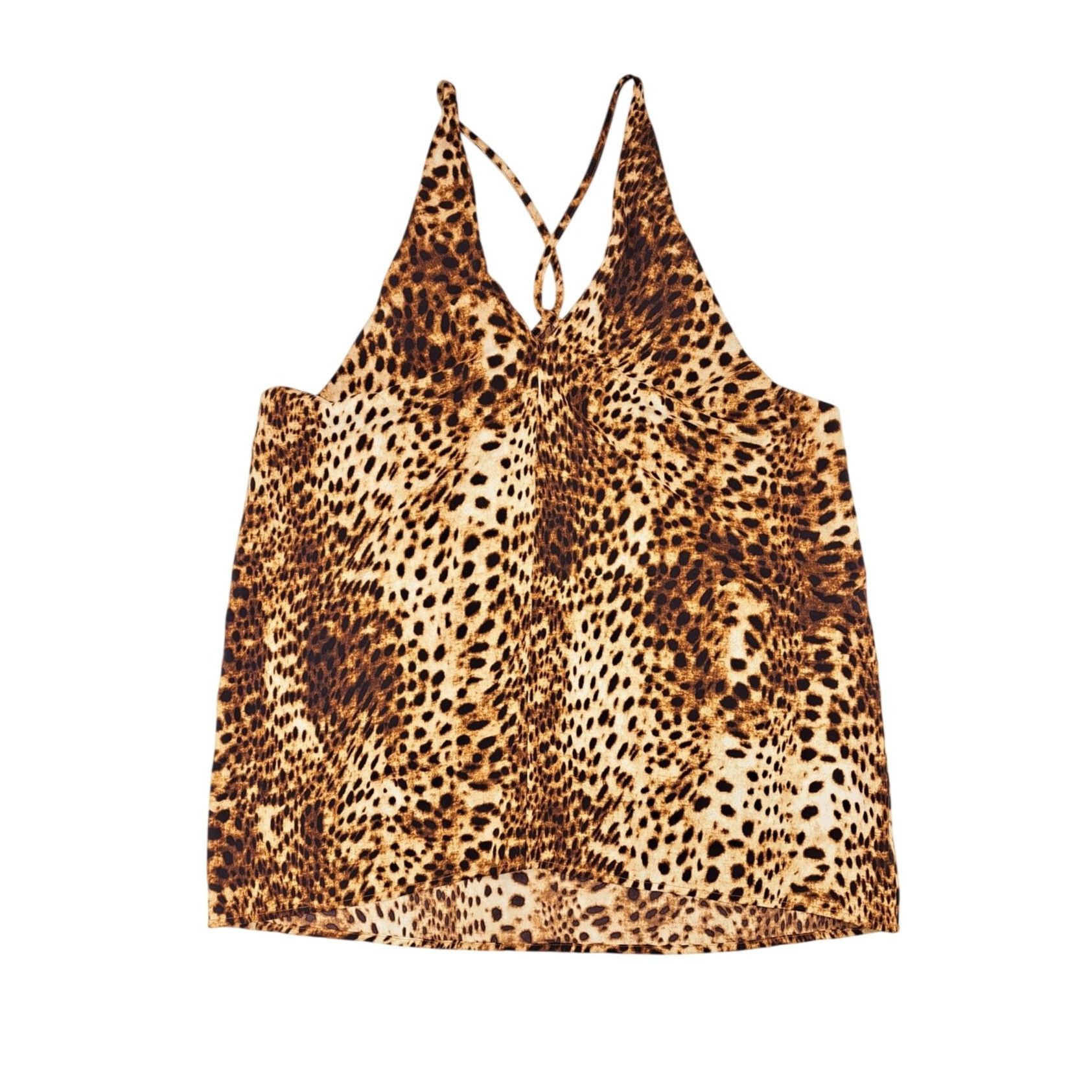 Worthington Worthington Women Cheetah Print Strappy Tank Top Size Small Size S / US 4 / IT 40 - 1 Thumbnail