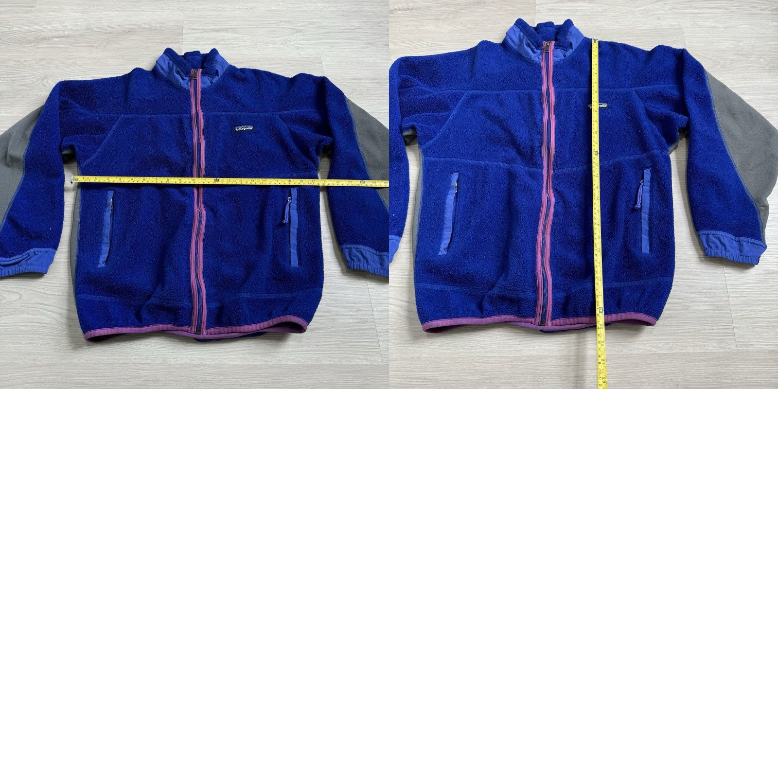 Patagonia VINTAGE Patagonia Deep Pile Blue Fleece Partial Eclipse Jacket USA Made Size M Jacket Mens 90s Retro Out… Size US M / EU 48-50 / 2 - 8 Thumbnail