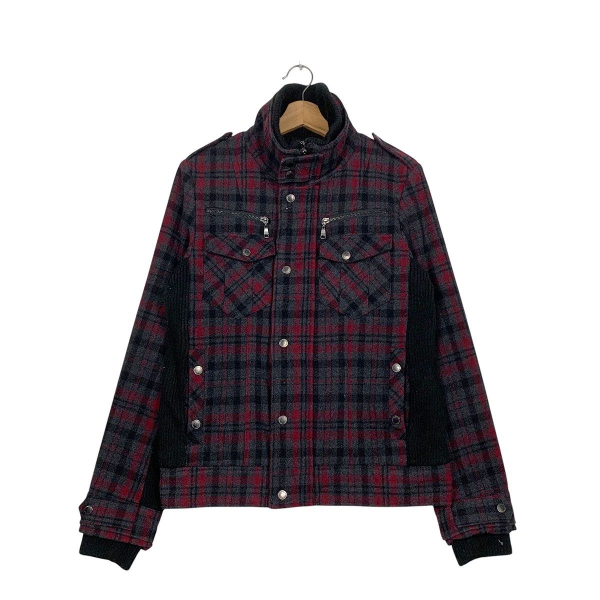 semanticdesign ☀️Semantic design wool red tartan punk jacket Size US S / EU 44-46 / 1 - 2 Thumbnail