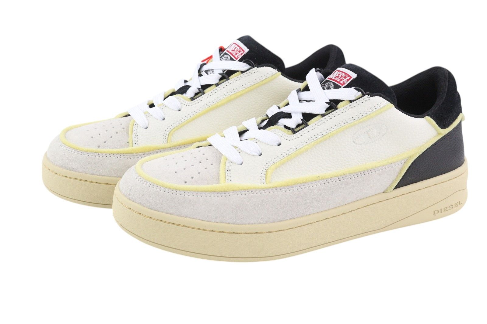 Diesel S-SINNA LOW EU41 White Leather Low Top 41078 Size US 8 / EU 41 - 4 Thumbnail
