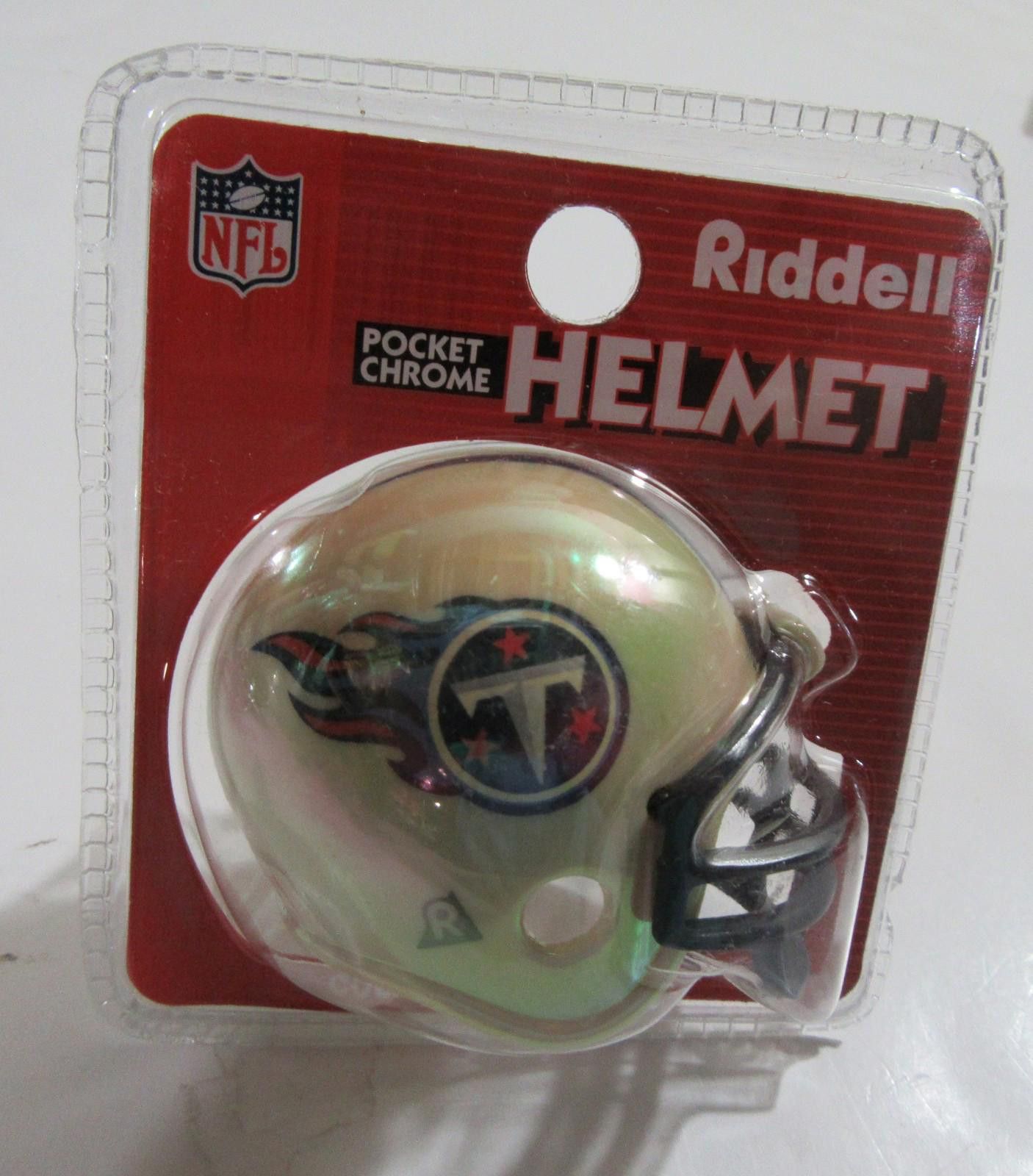 Riddell Riddell Pocket Pro Football Helmet Tennessee Titans Chrome Size ONE SIZE - 1 Thumbnail