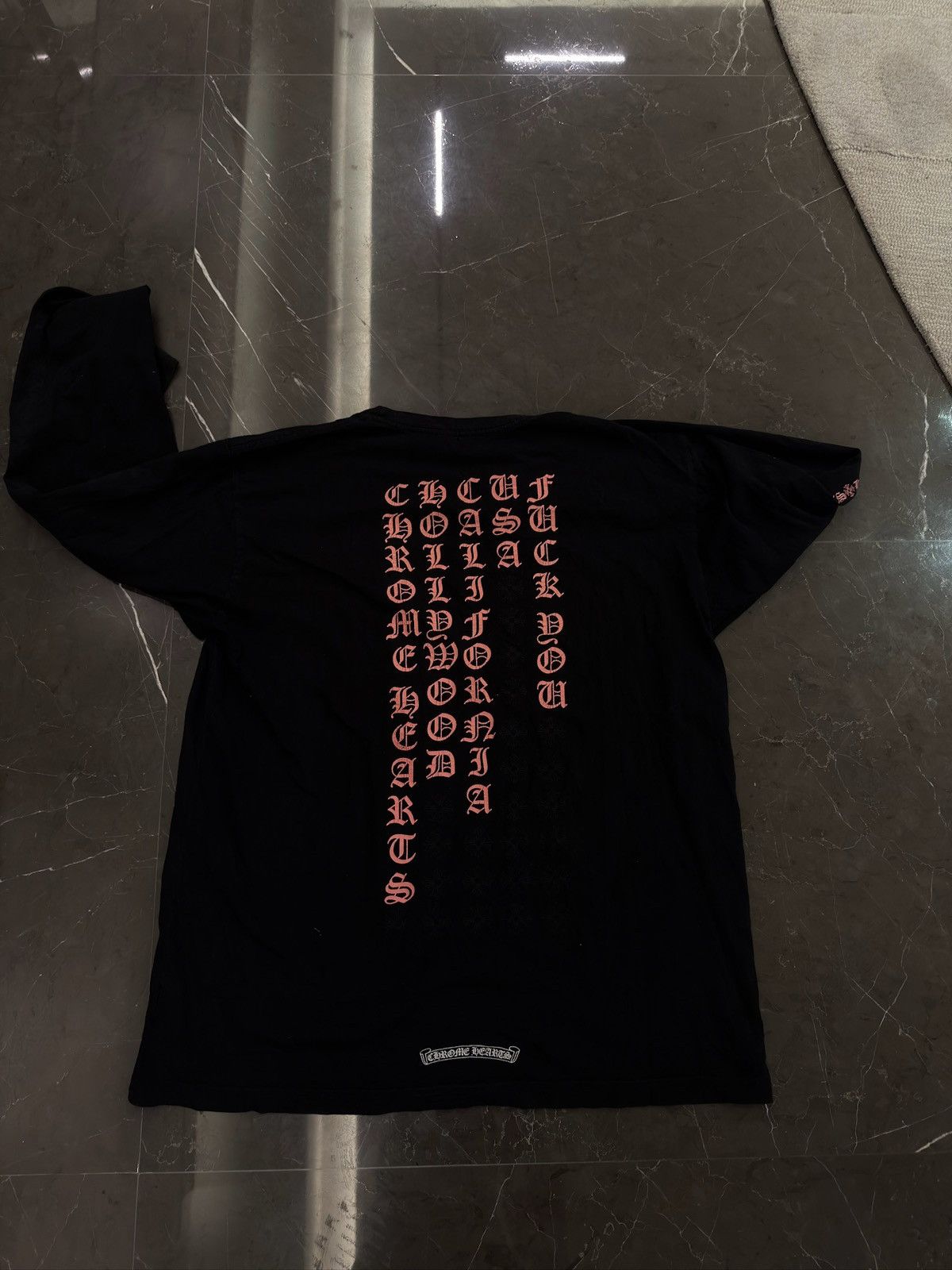 Chrome Hearts Pink chrome text longsleeve Size US XL / EU 56 / 4 - 2 Thumbnail