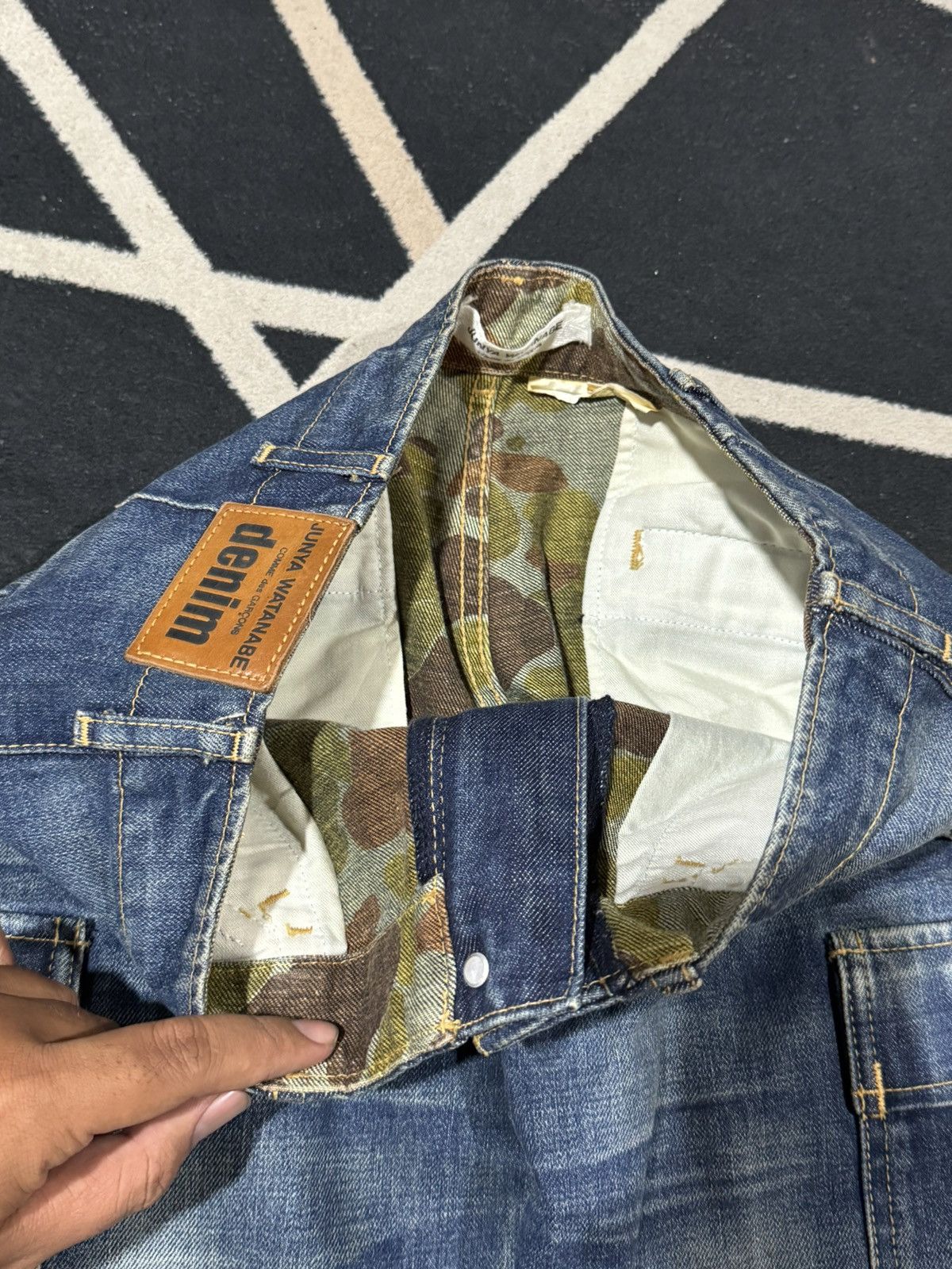 Junya Watanabe Junya Watanabe Comme Des Garcons Camouflage Denim Cargo Size US 30 / EU 46 - 4 Thumbnail