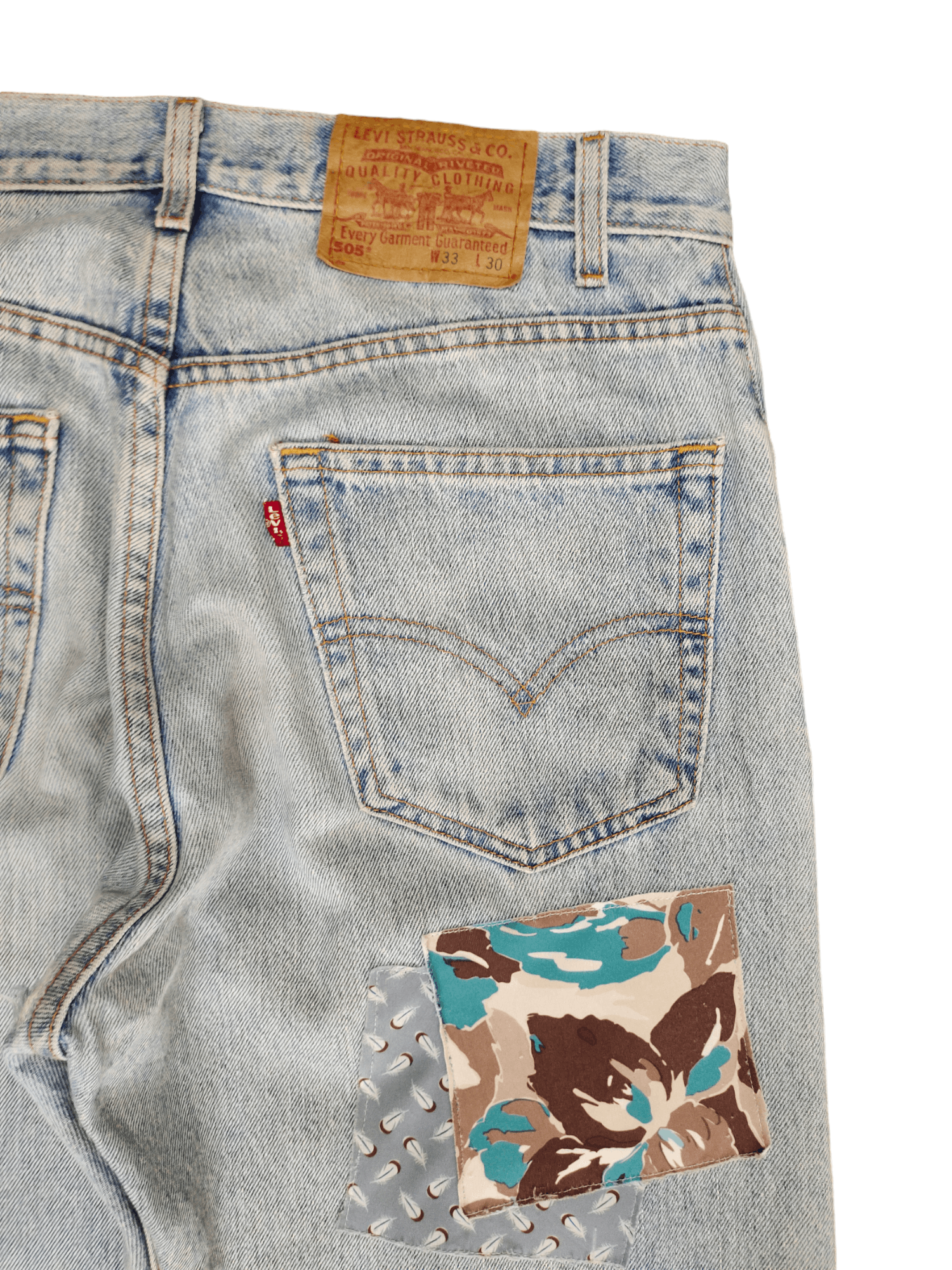 Levi's Vintage 90s Levis Lot 505 Regular Fit Straight Leg Custom Size US 33 - 12 Thumbnail