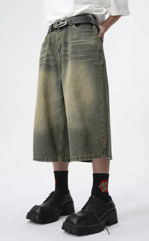 Japanese Brand Vintage Teal Straight Wide Leg Denim Hayama x Kase Size US 32 / EU 48 - 3 Thumbnail