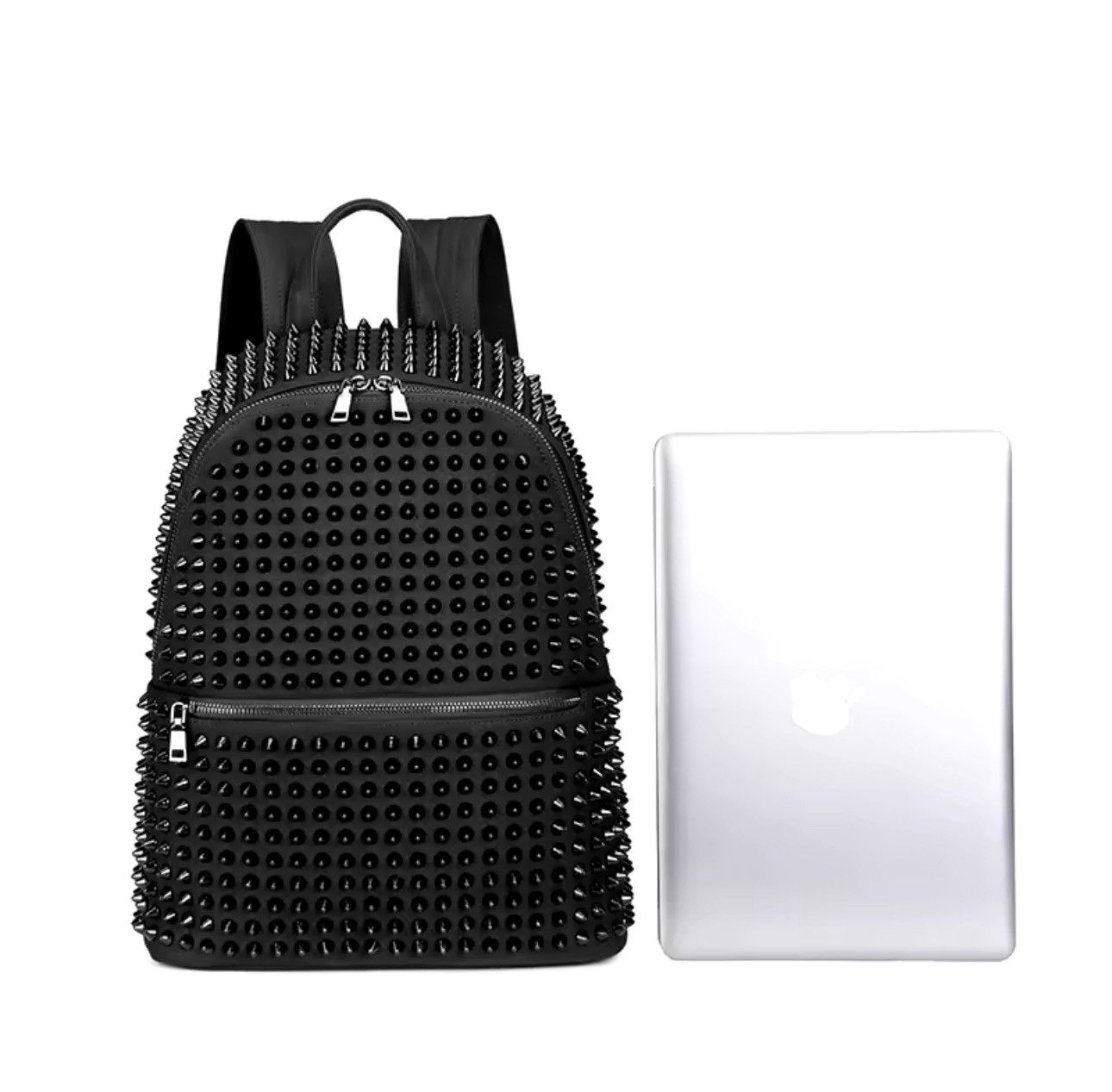 Designer Gothic Punk Skull Rivet Backpack Unisex Bag Size ONE SIZE - 5 Thumbnail