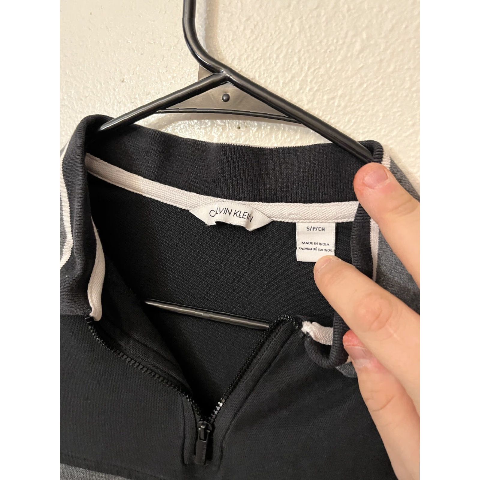 Calvin Klein Calvin Klein Polo Shirt Men Black 1/4 Zip Collared Short Sleeve Size S/Small Logo Zipper Regular Fit Top Size US S / EU 44-46 / 1 - 2 Thumbnail