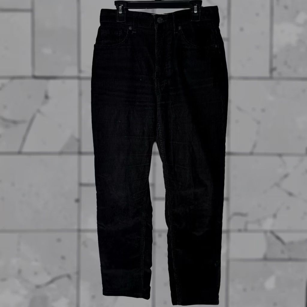 Everlane Everlane Black Corduroy Cotton Crop Pants Womens Size 25 Inseam 26.5in Corduroy Cropped Pants Women 25 26.5in Size 42" / US 20 - 1 Thumbnail