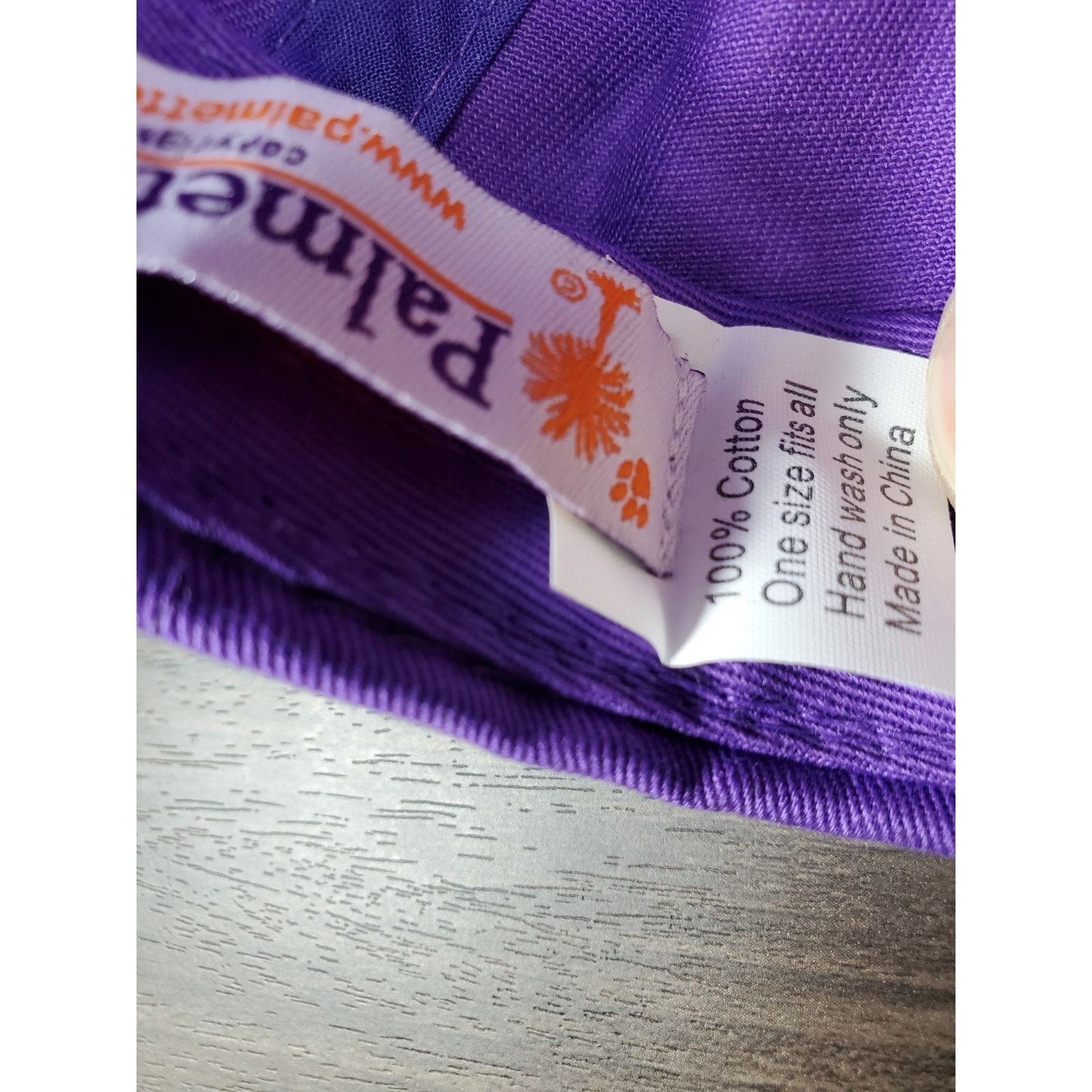 NCAA Clemson Tigers Palmetto Tree Paw Purple Hat University NCAA Size ONE SIZE - 10 Thumbnail