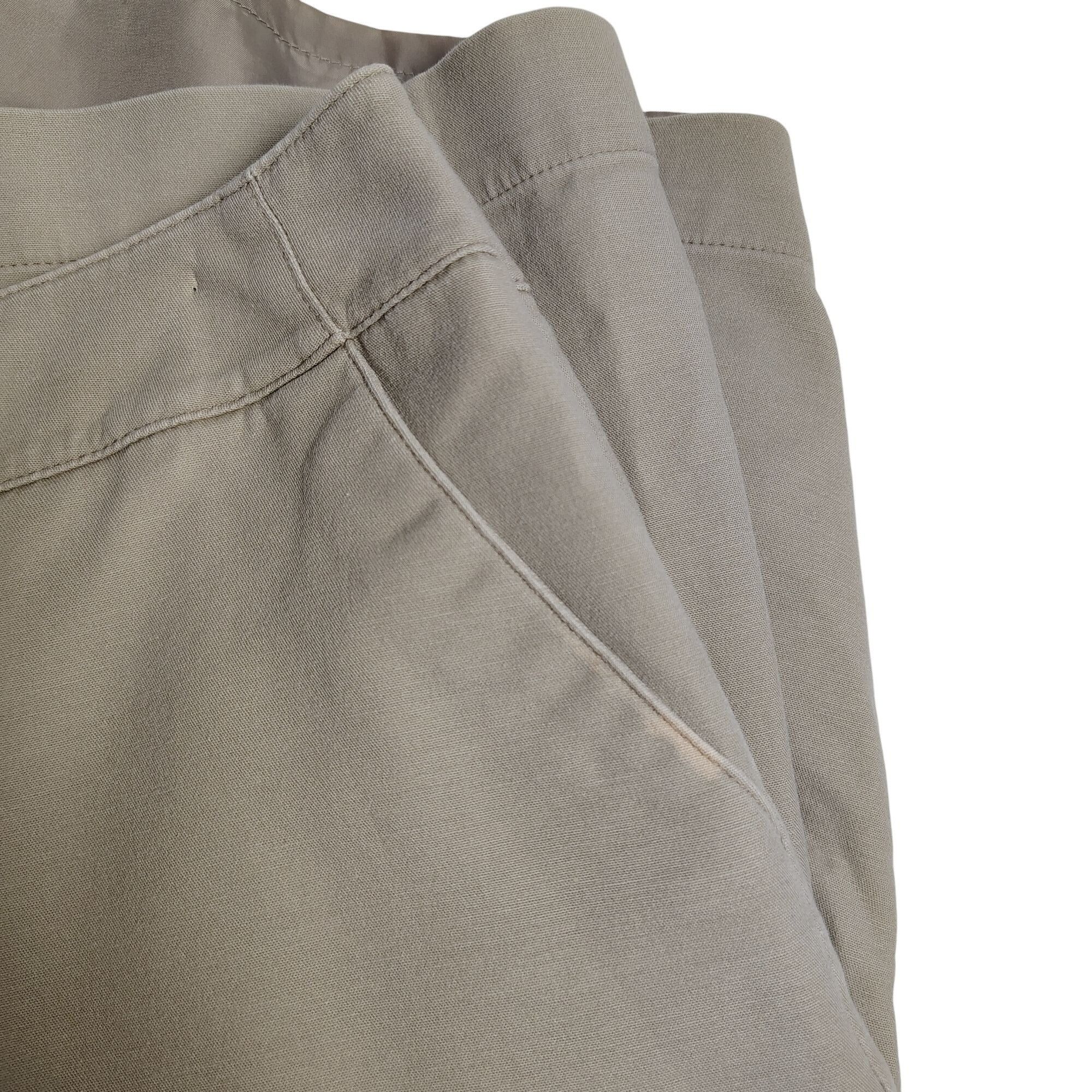 Merona Merona Womens 18 Stretch Khaki Cotton Polyester Lined Skirt Size 40" / US 18 - 7 Thumbnail