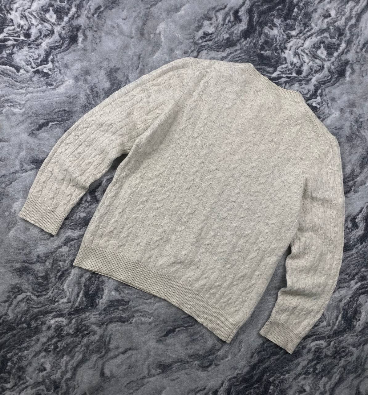 Barbour Vintage Barbour Cable Knit Wool Sweater Men Size S White Size US S / EU 44-46 / 1 - 10 Thumbnail