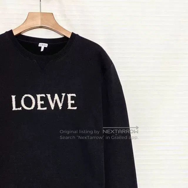 Loewe LOEWE SS23 Men's Embroidered Logo Crewneck Sweatshirt. Size US L / EU 52-54 / 3 - 3 Thumbnail