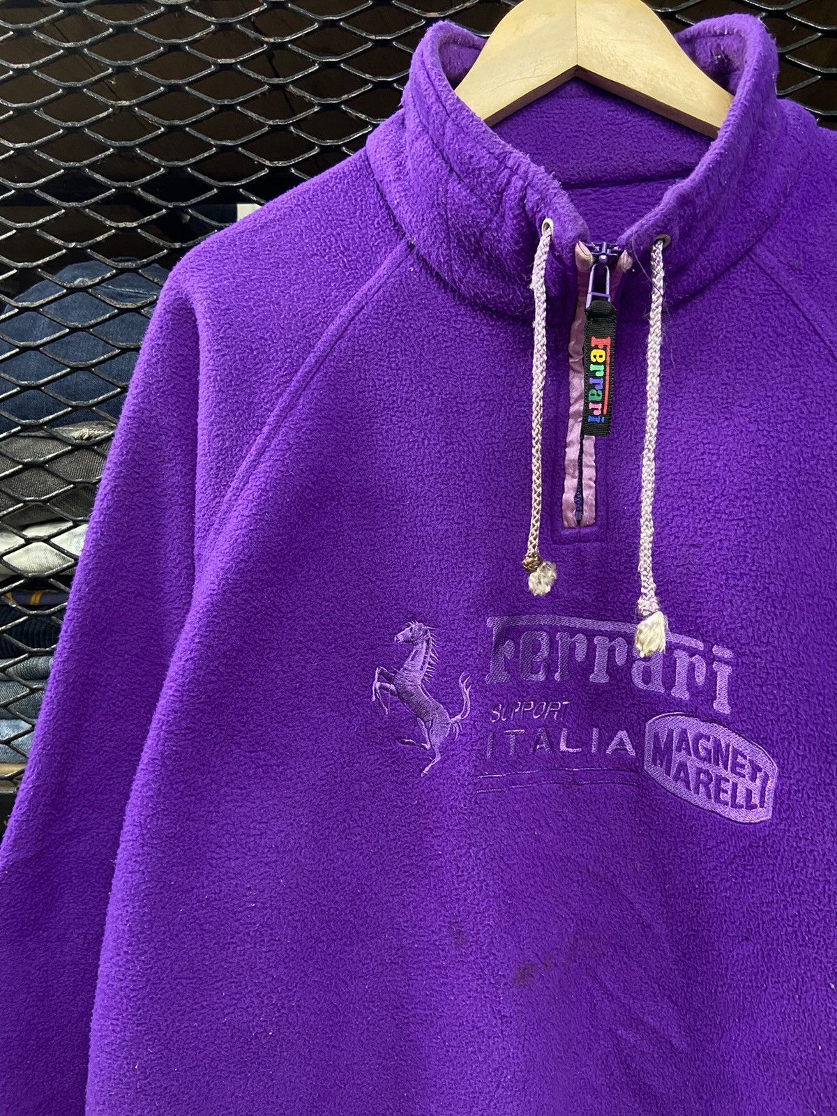 Ferrari × Vintage Vintage 90s Magneti Marelli Ferrari Racing Fleece Size US L / EU 52-54 / 3 - 3 Thumbnail