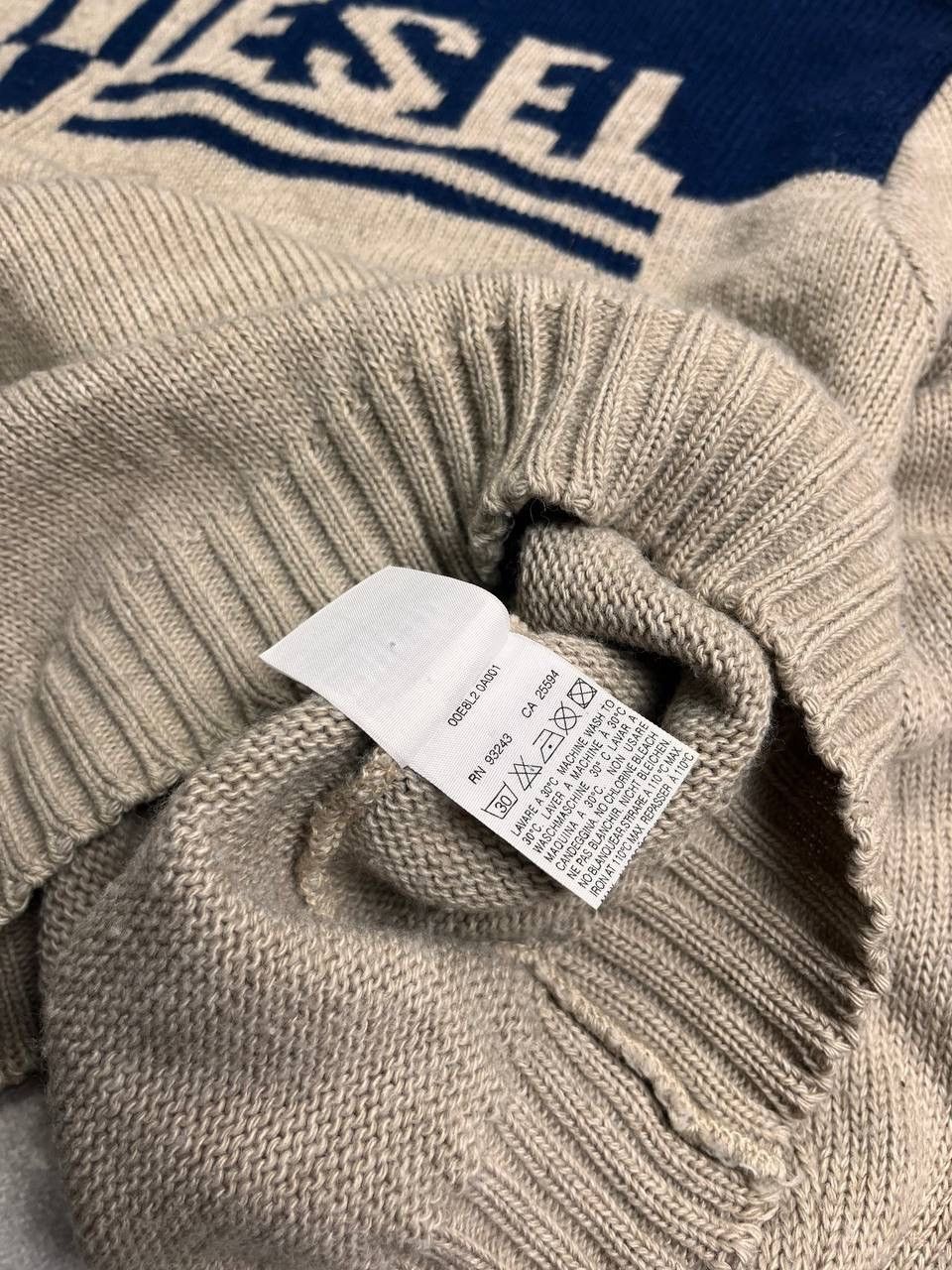 Diesel × Vintage VINTAGE DIESEL AVANTGARDE BIG KNIT SWEATER Y2K XL Size US L / EU 52-54 / 3 - 5 Thumbnail