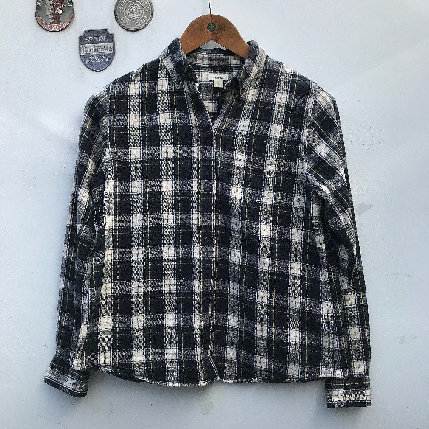 L.L. Bean Vintage LL Bean Flannel shirt plaid tartan green black Size US S / EU 44-46 / 1 - 1 Thumbnail