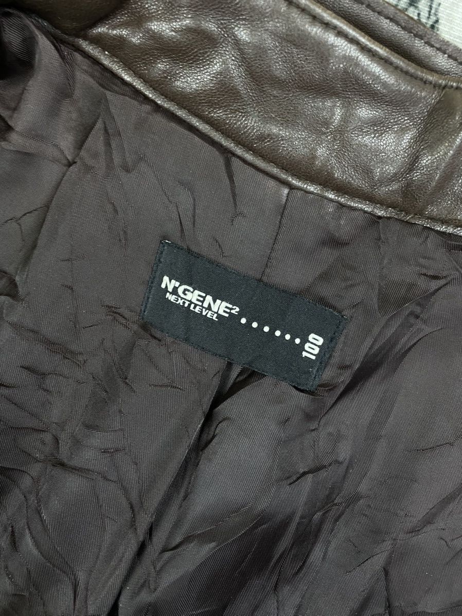 Genuine Leather Vintage N’GENE Genuine Stand-Up Collar Leather Bikers Jacket Size US M / EU 48-50 / 2 - 10 Thumbnail
