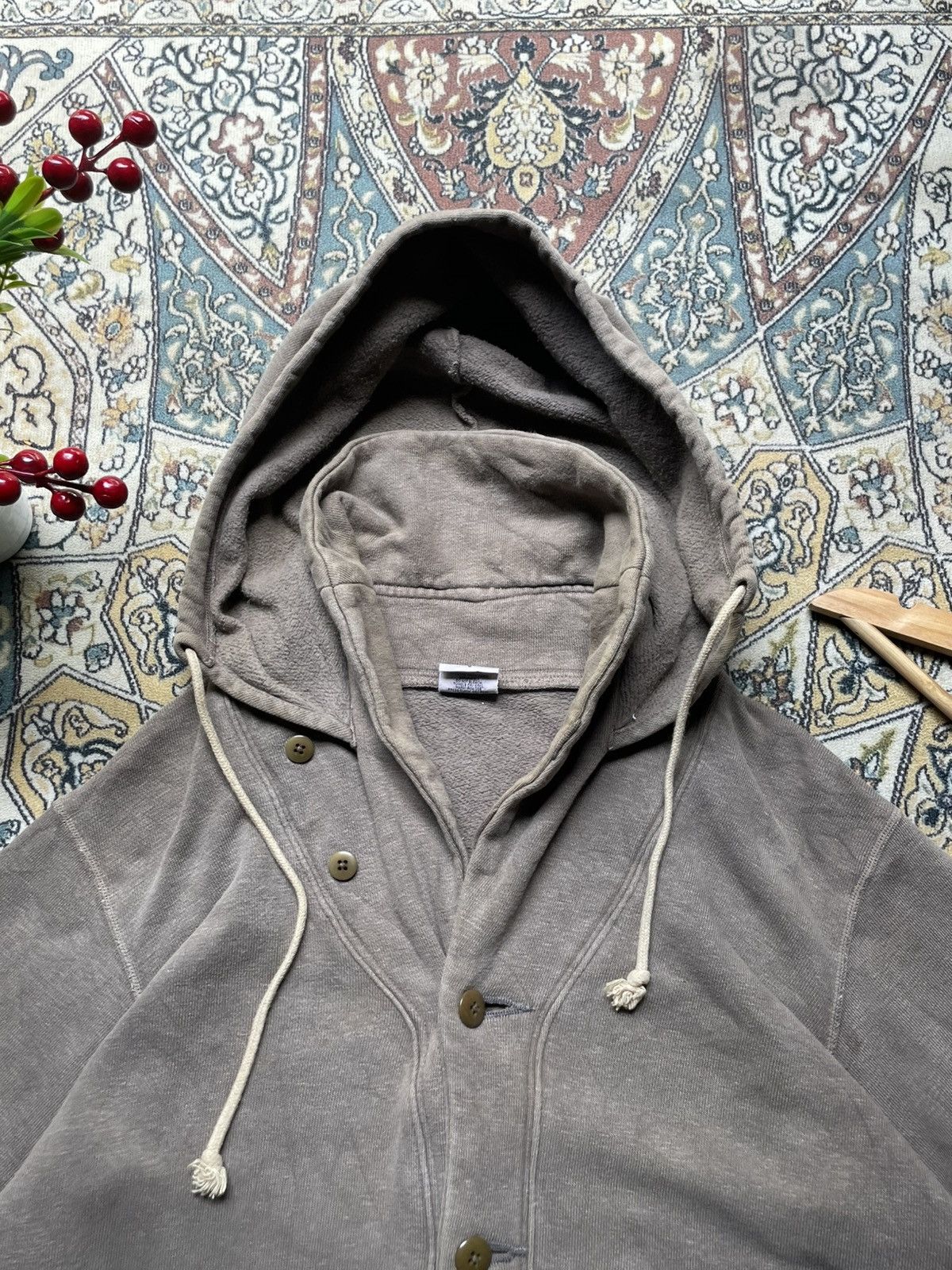 Kapital KAPITAL Button Front Hooded Cardigan Grey Size US XS / EU 42 / 0 - 9 Thumbnail