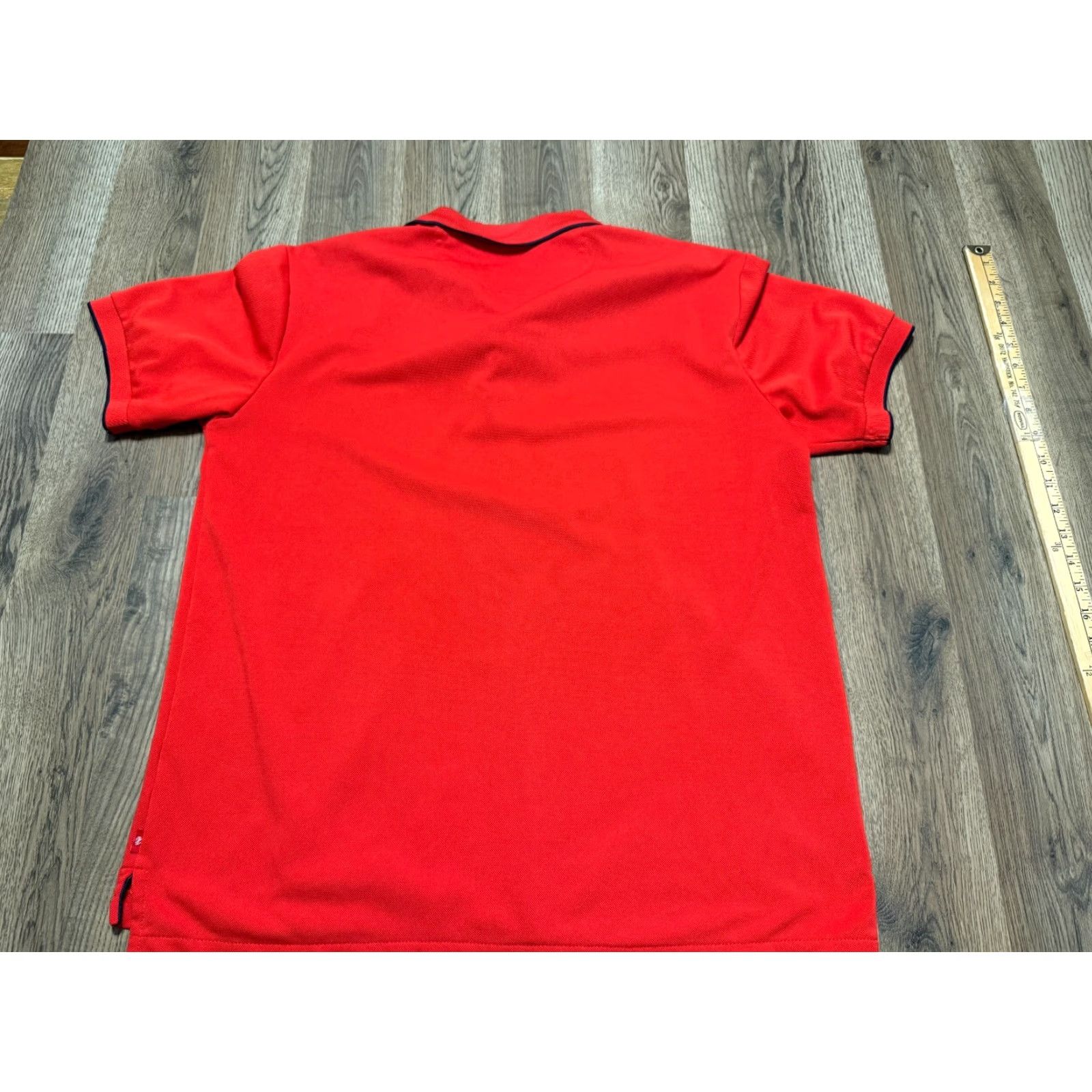 Izod IZOD Shirt Polo Shirt, Men's Medium Red Short Sleeve, Logo, Casual Golf, Regular, Polyester, IZOD Size US M / EU 48-50 / 2 - 2 Thumbnail