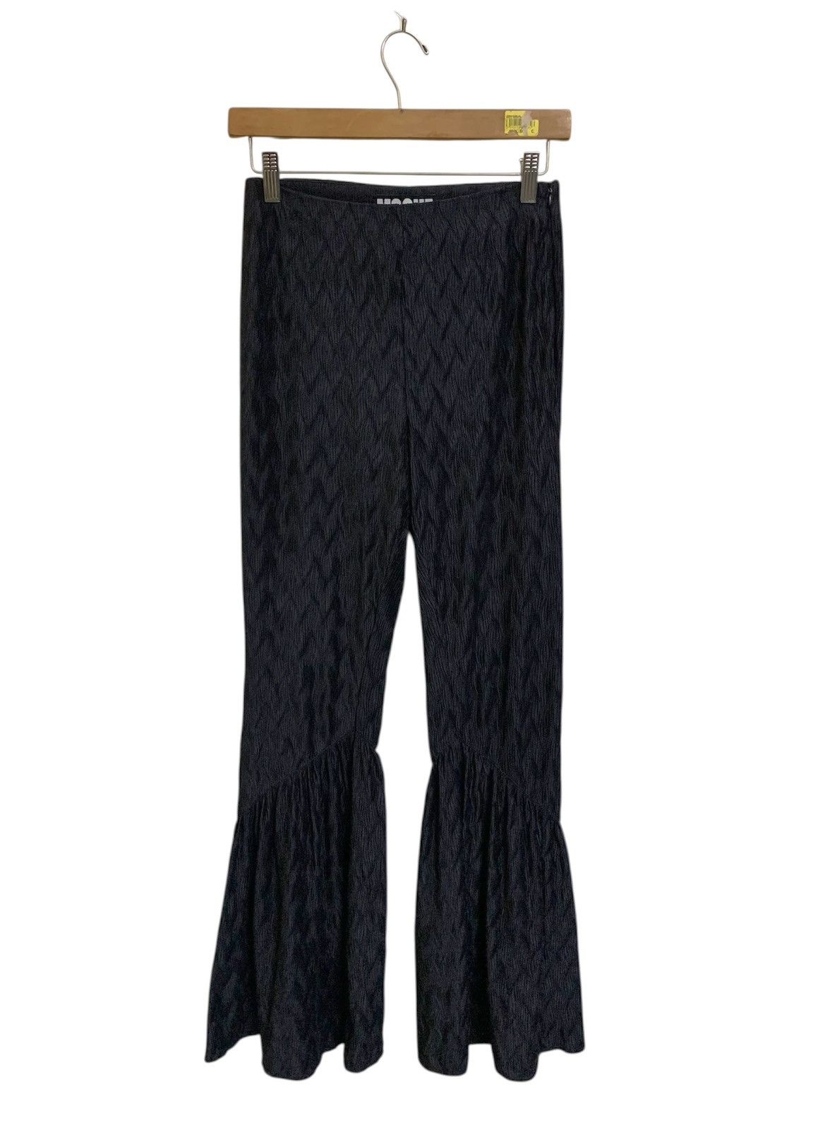 MSCHF 💥Japanese Fashion Designer MSCHF Flare Mischief Pleats Pant Size 25" / US 0 / IT 36 - 1 Thumbnail