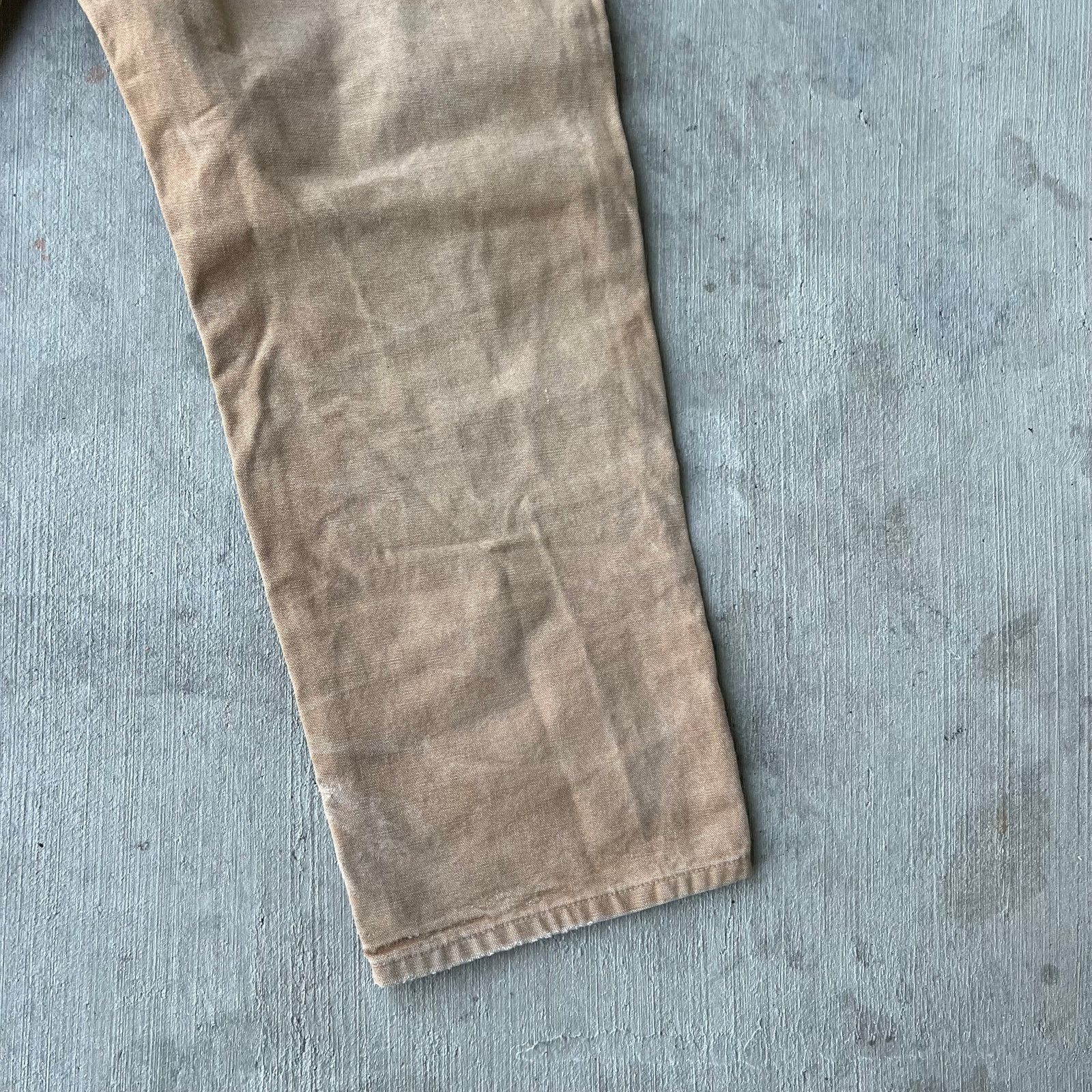 Carhartt × Vintage Carhartt faded brown double knee work wear carpenter pants Size US 31 - 10 Thumbnail