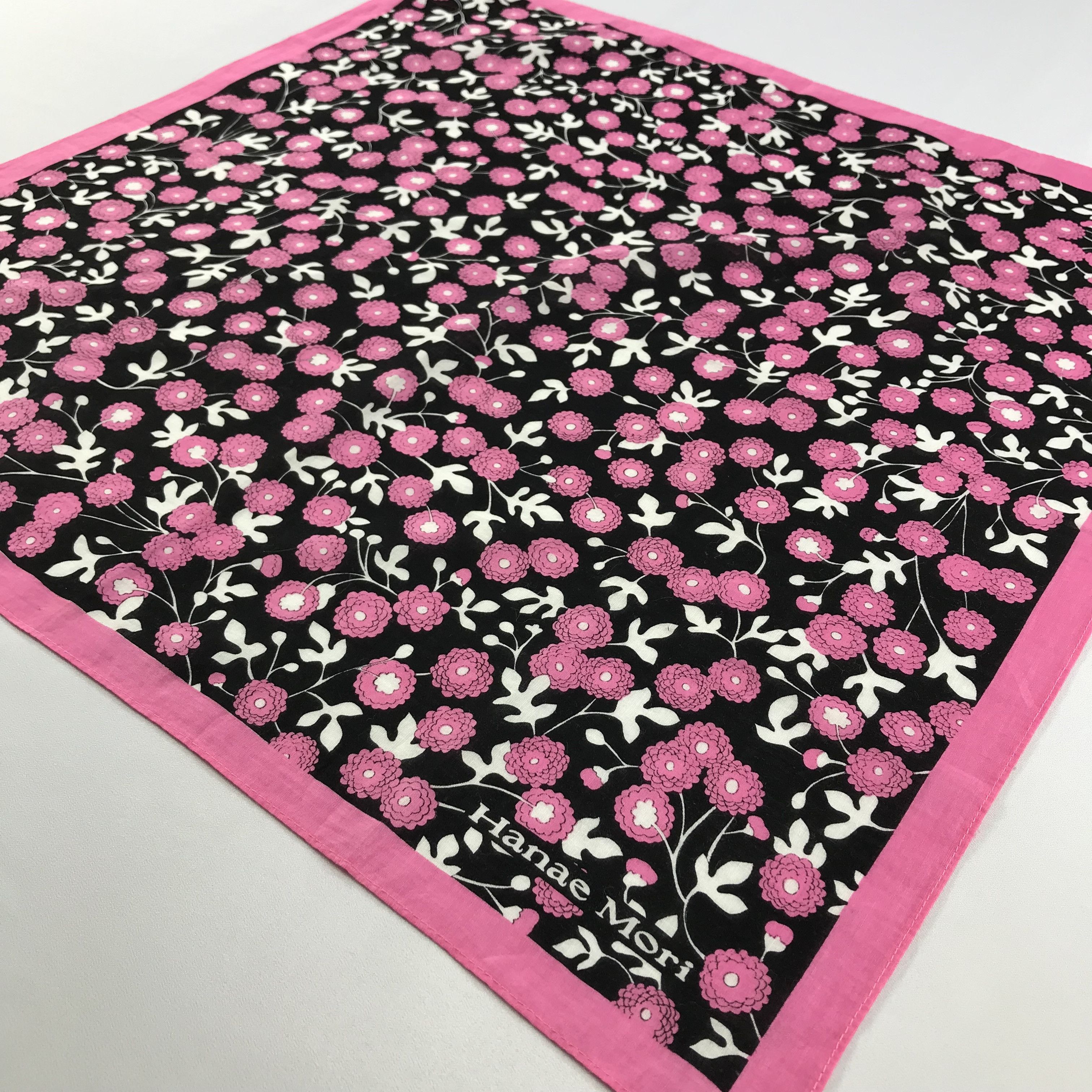 Hanae Mori × Vintage Hanae Mori Bandana / Handkerchief / Neckerchief - S2698 Size ONE SIZE - 2 Thumbnail