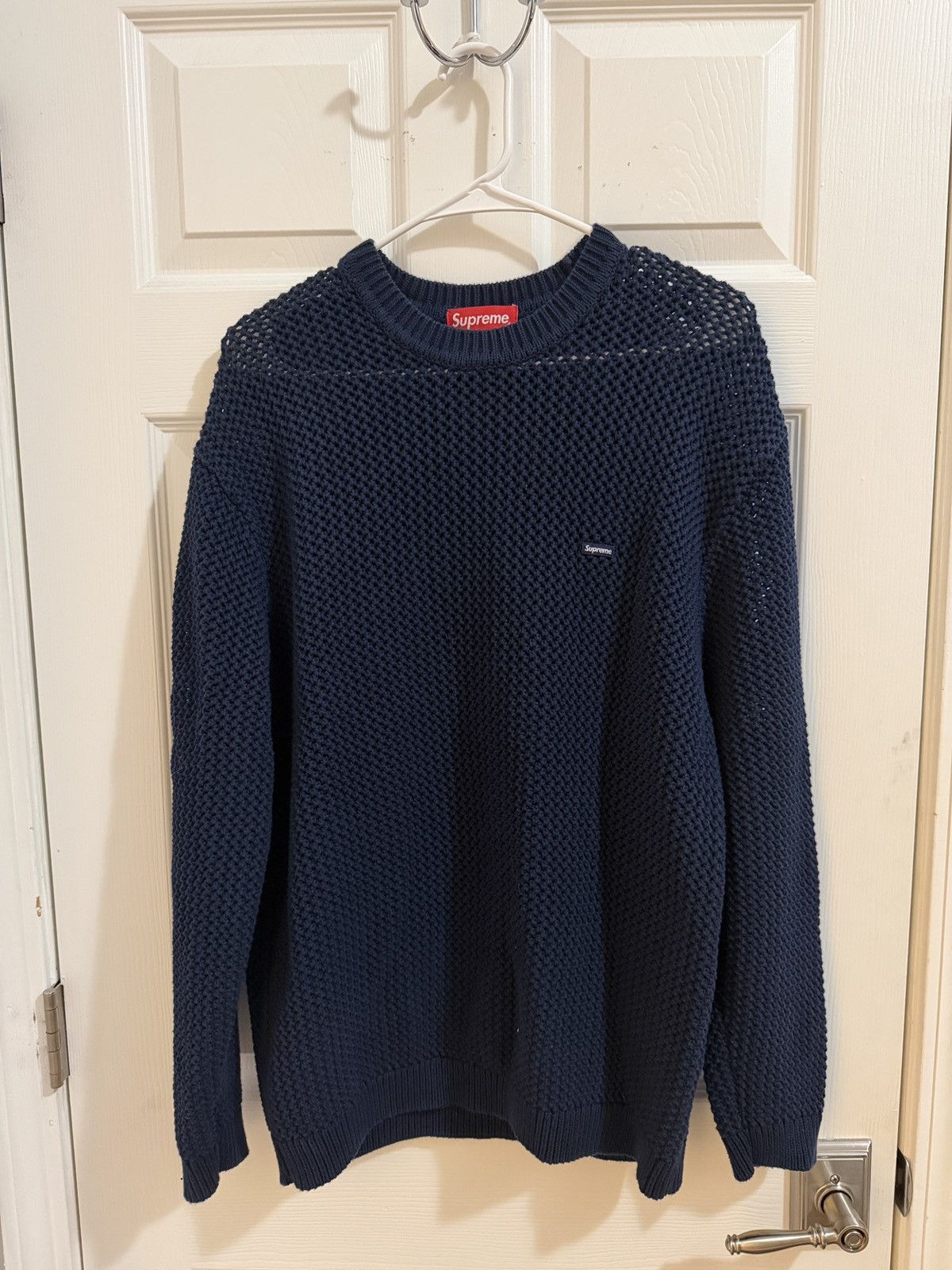 Supreme Small Box Terry Sweater | Grailed