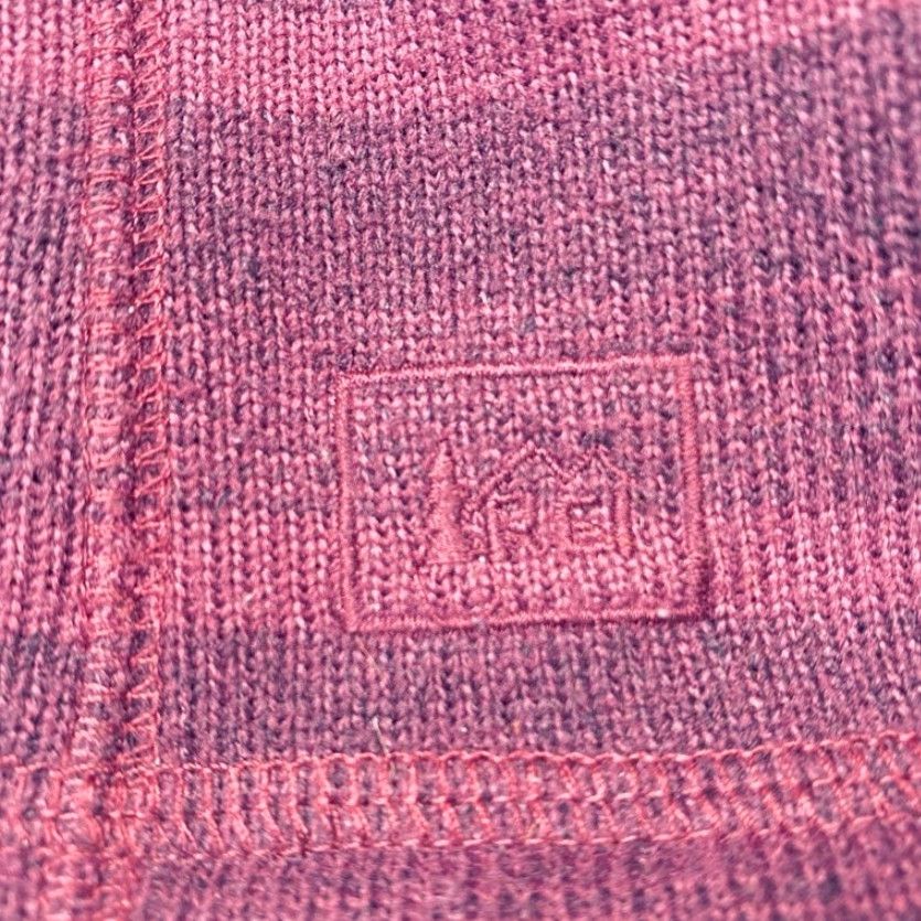 Vintage REI Half Zip Sweater Women's Medium Purple Striped Pullover Front Pockets 8432 Size M / US 6-8 / IT 42-44 - 5 Thumbnail