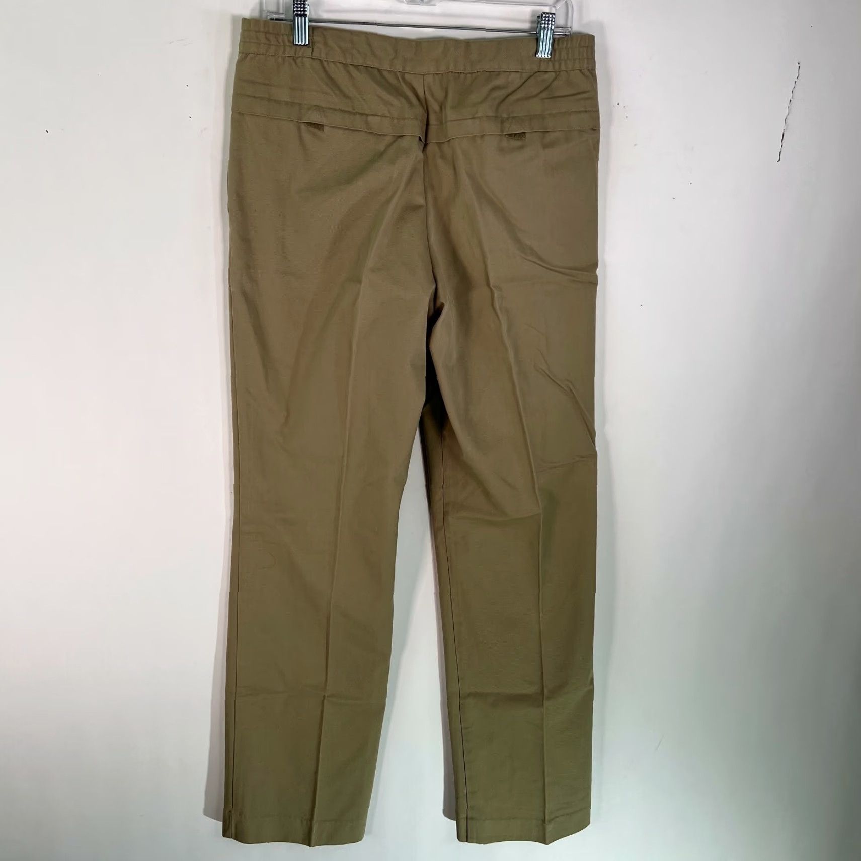 Jantzen Jantzen Sport Womens Flat Front Straight Leg Mid Rise Stretch Tan Pants 34 Size 24" / US 00 / IT 34 - 2 Thumbnail