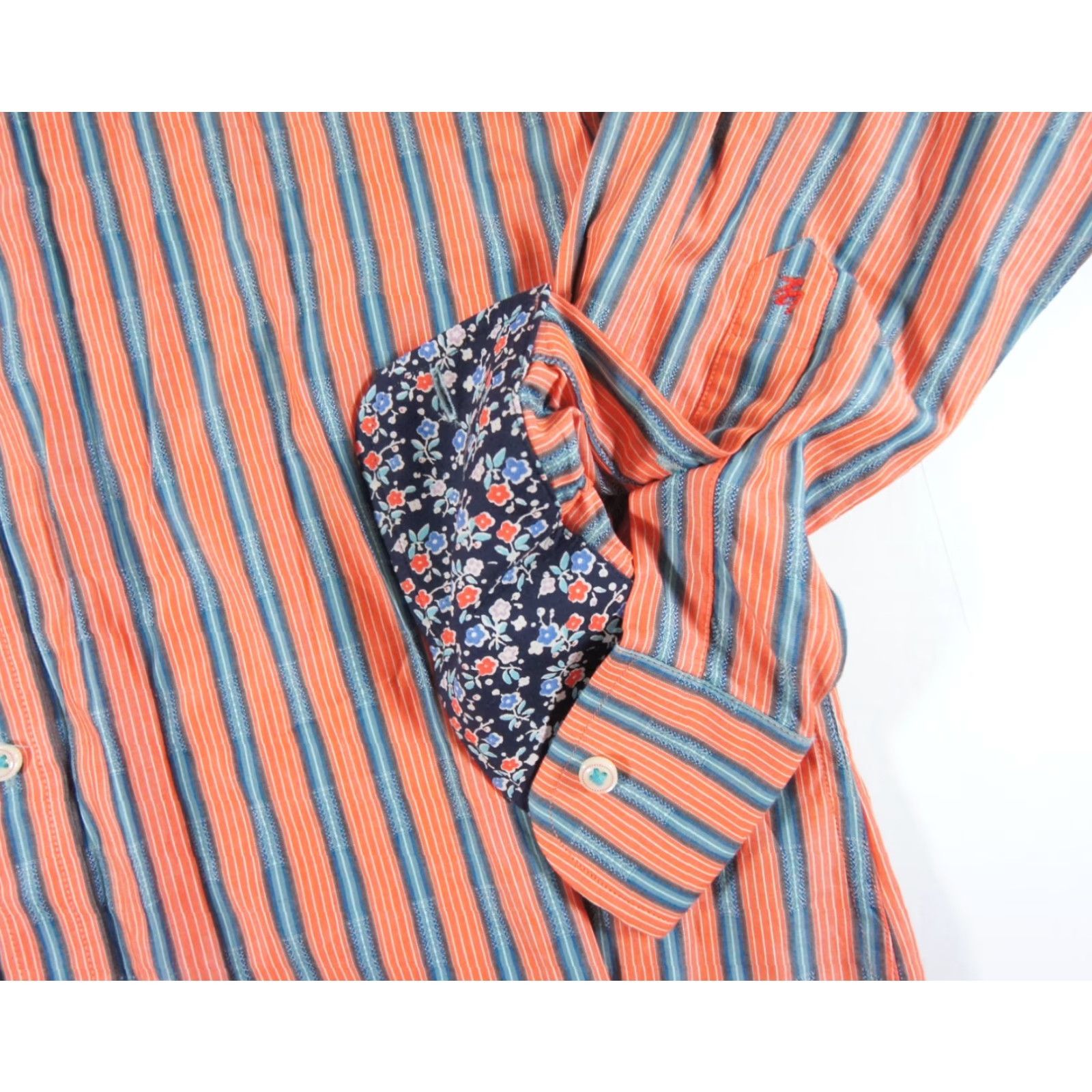 Robert Graham Robert Graham Shirt Large Red Striped Button-Up Long Sleeve Collared Mens Size US L / EU 52-54 / 3 - 5 Thumbnail