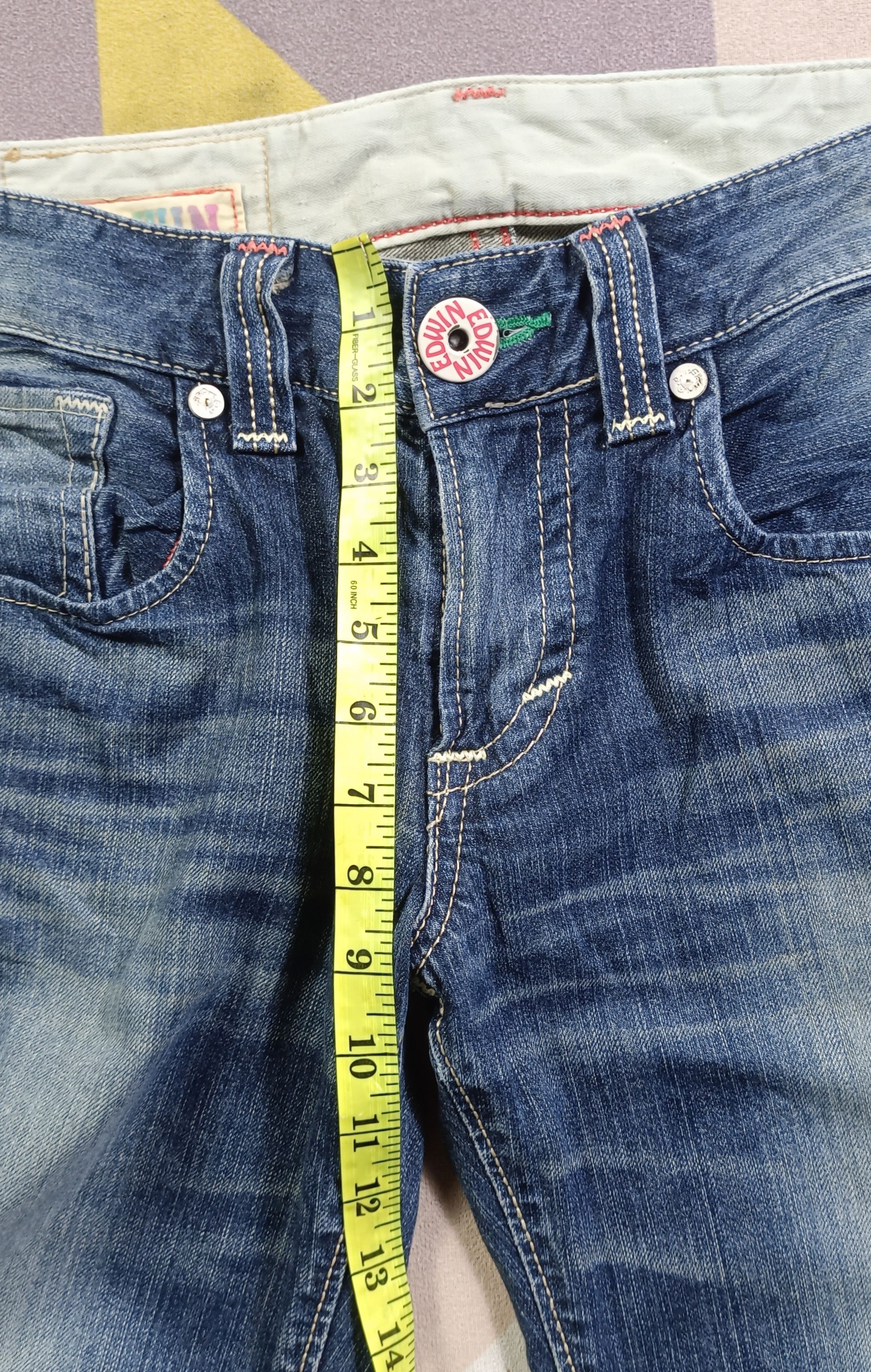Edwin × If Six Was Nine Vintage🔥Edwin Exclusive Vintage Distressed Jeans Size 32" / US 10 / IT 46 - 16 Thumbnail