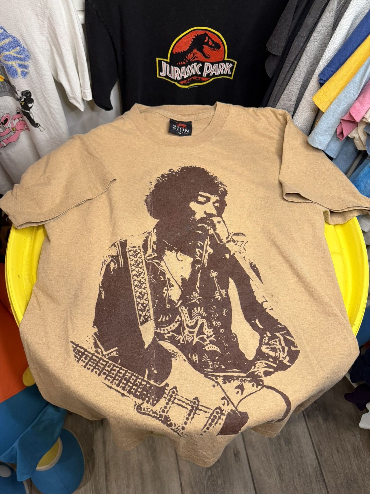 Vintage 1980s Jimi Hendrix T-shirt single stitch Size US M / EU 48-50 / 2 - 1 Thumbnail