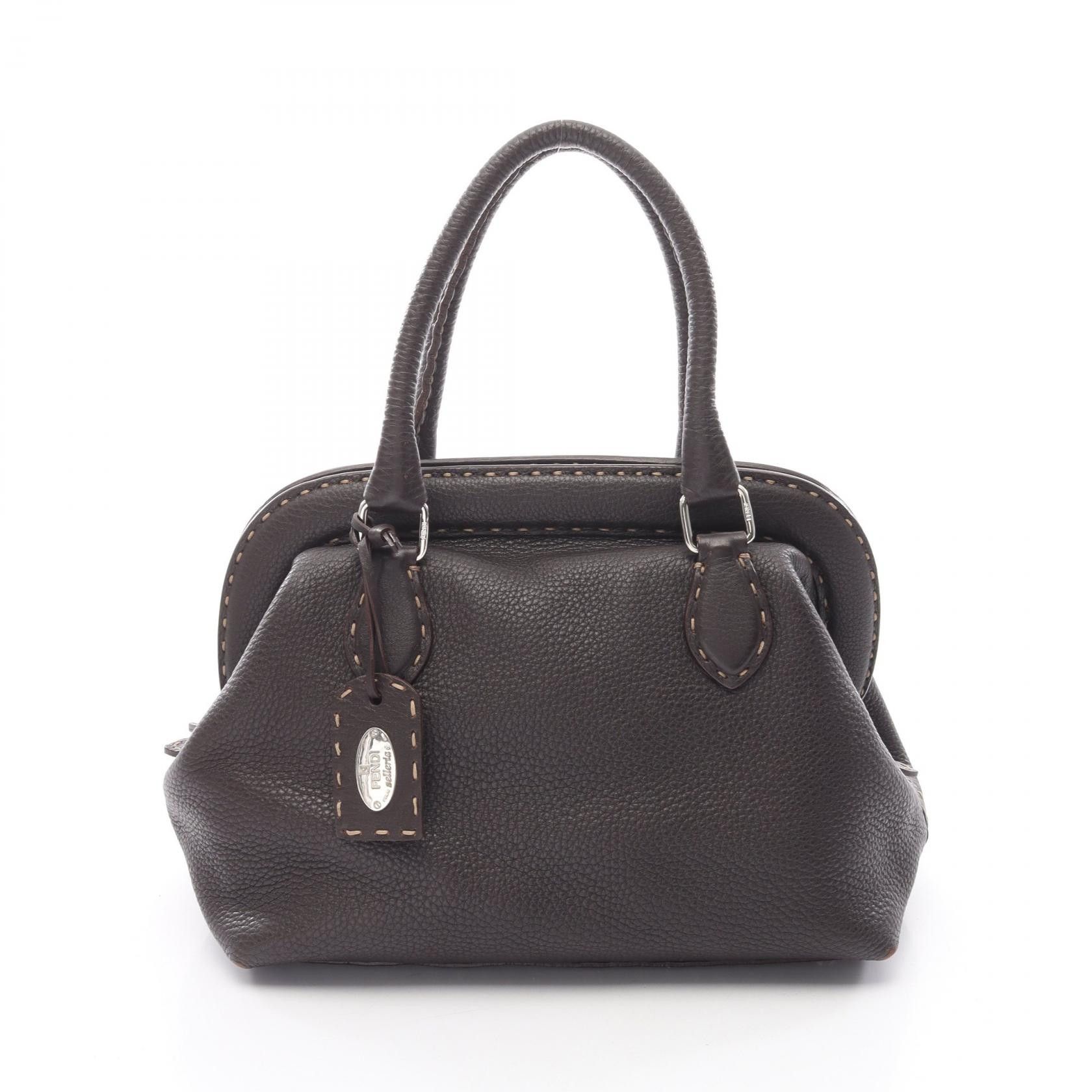 Fendi Fendi Fendi Selleria Leather Handbag Leather Handbag DUTY FREE for USA Size ONE SIZE - 1 Thumbnail